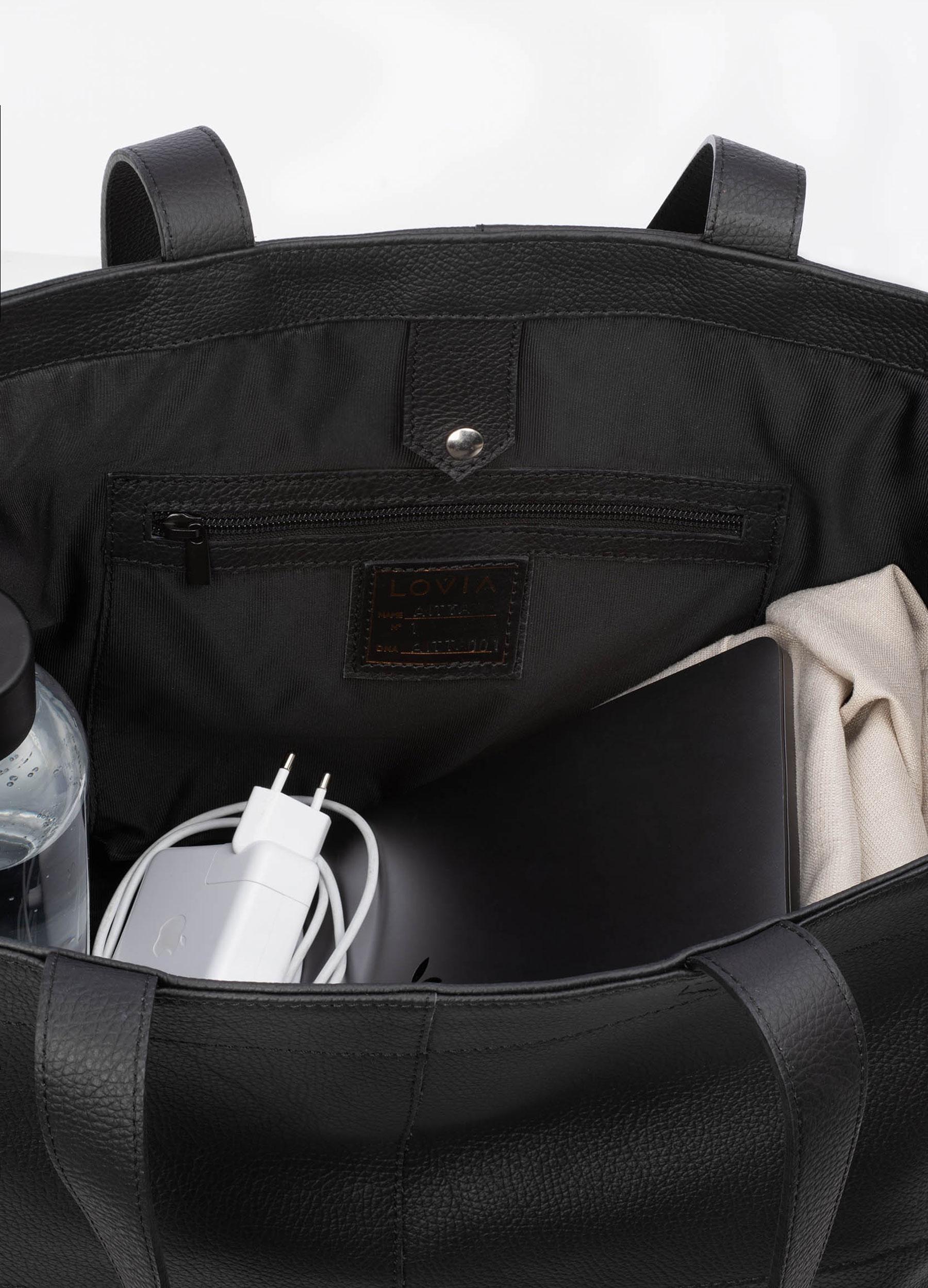 Aitta-olkalaukku musta