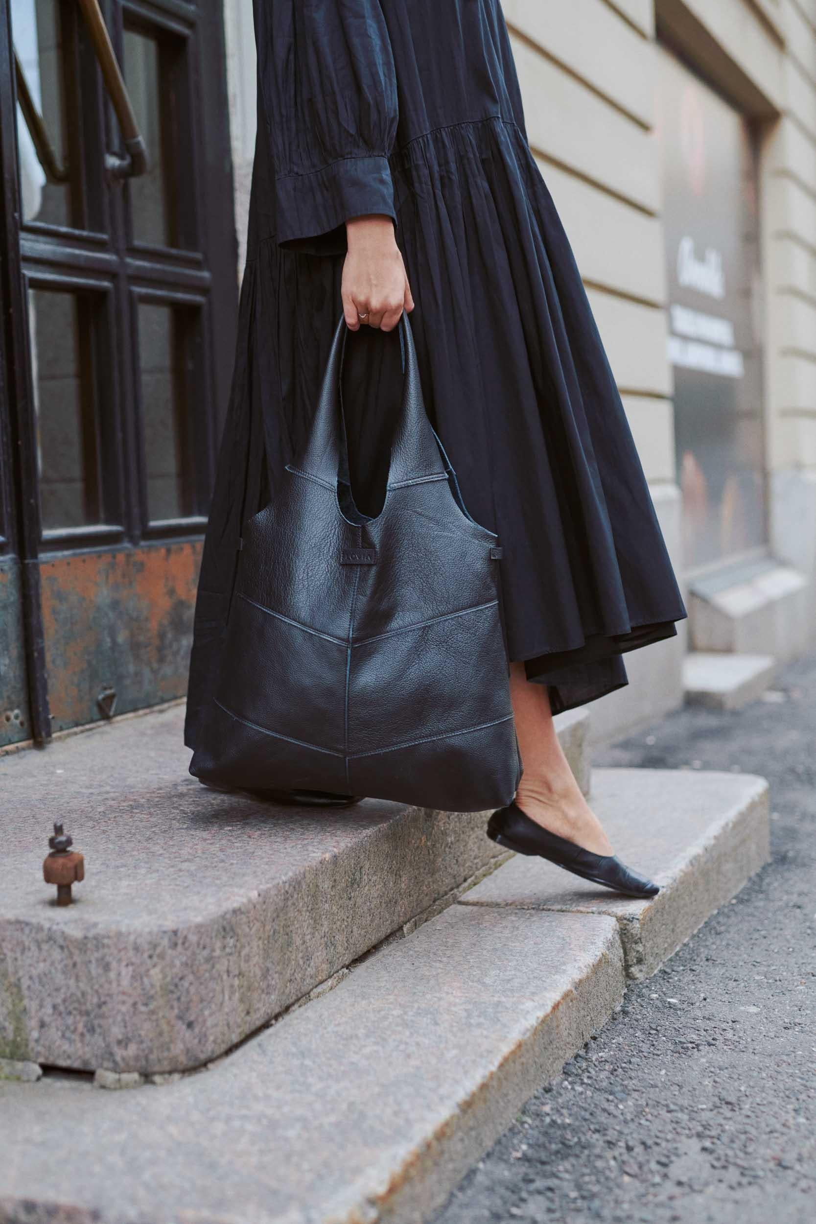 Rihma tote bag brown elk leather