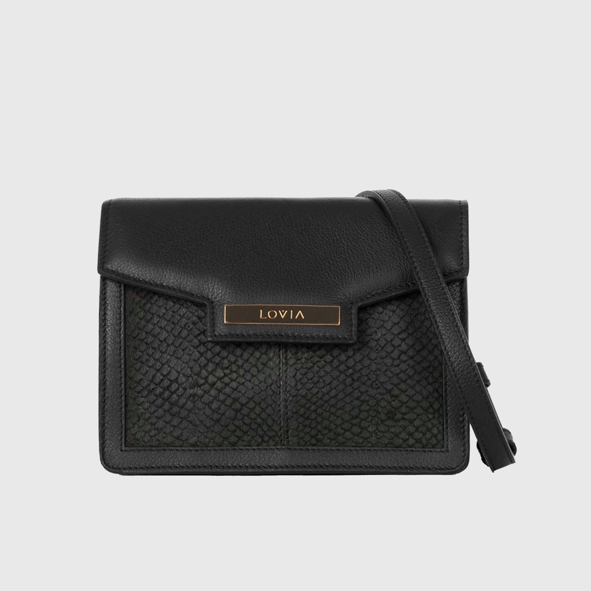 Kaiho crossbody bag black salmon