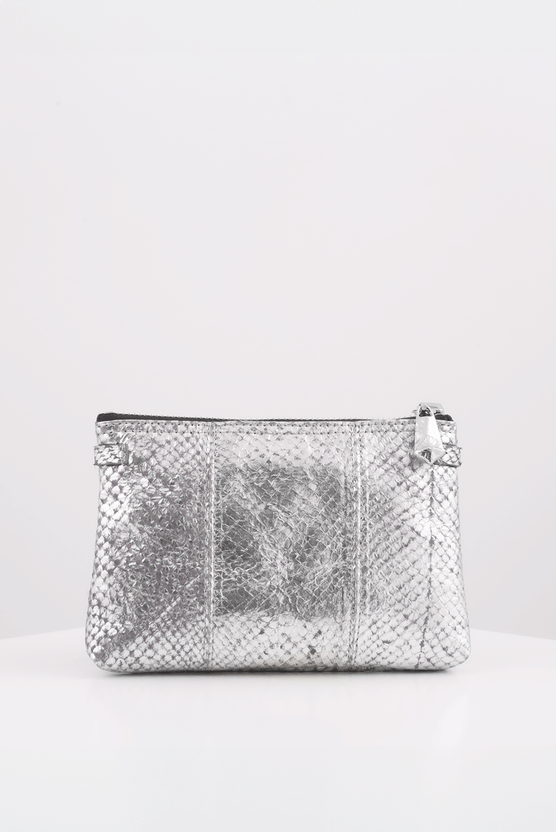 Laine small bag silver salmon leather