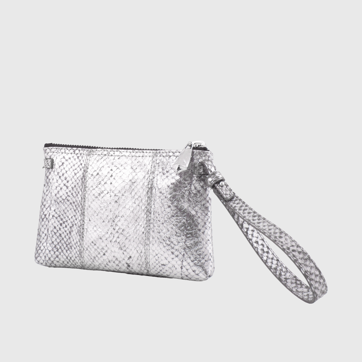 Laine small bag silver salmon leather