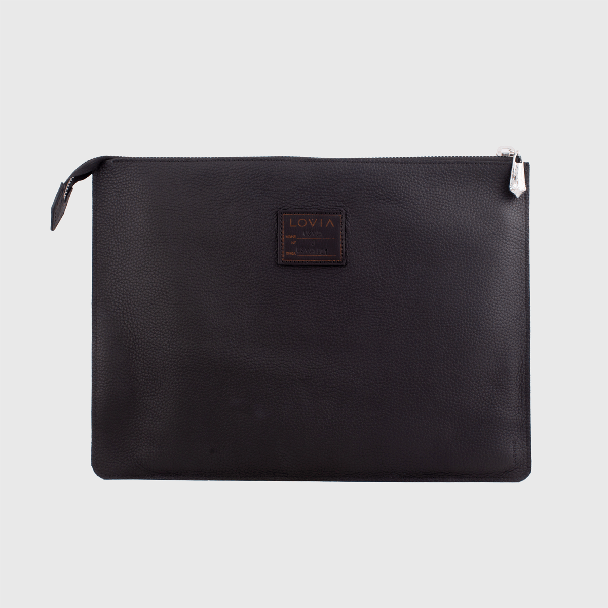Usva Leather Laptop Sleeve Black Sample
