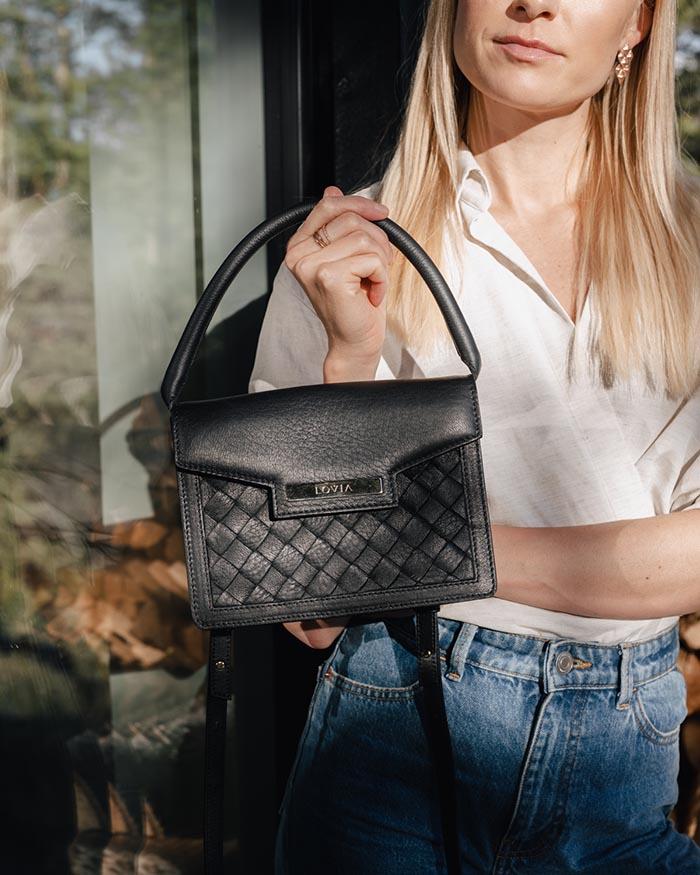 Kaiho shoulder bag Black / gold