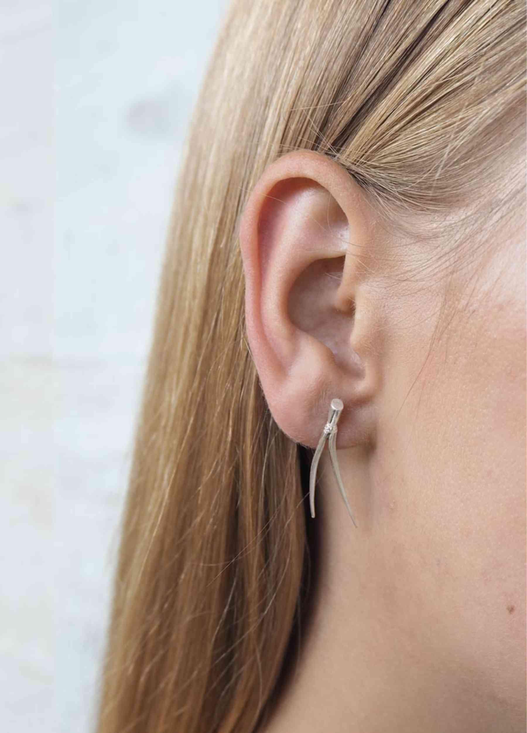 Petäja earrings silver (sample)