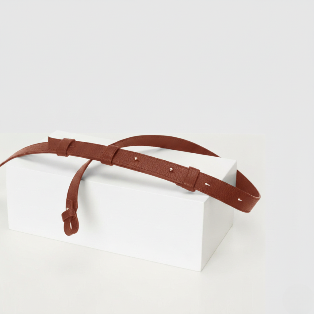 Crossbody Strap dark brown elk leather