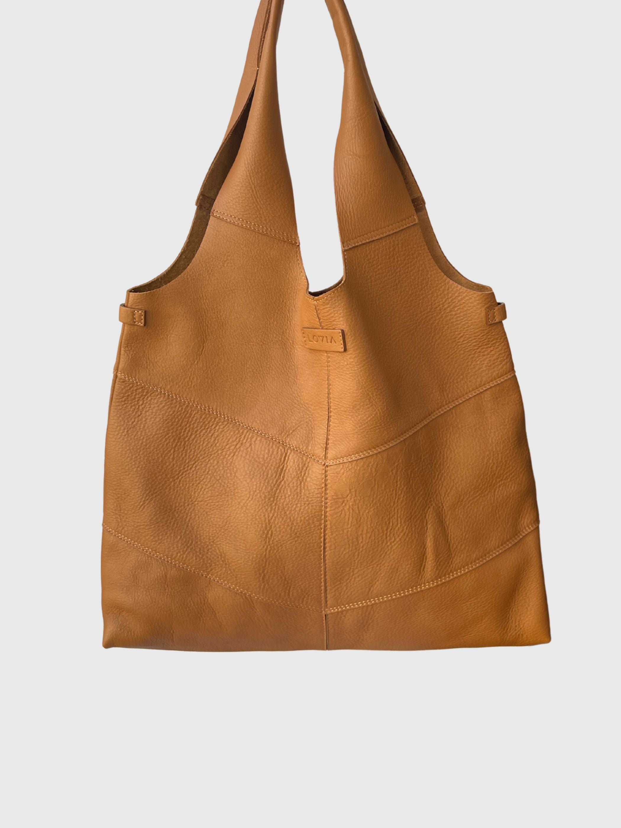 Rihma olkalaukku tan Sample