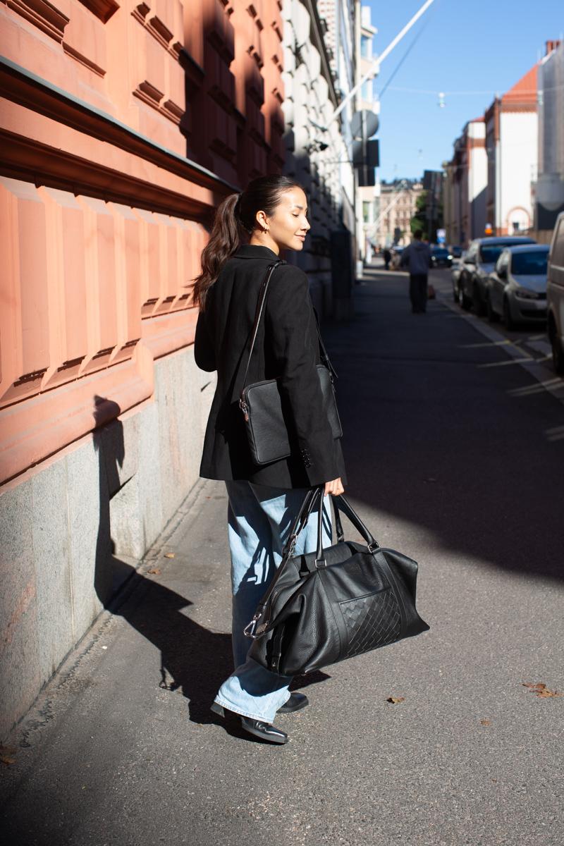 Rove leather laptop case antique brown