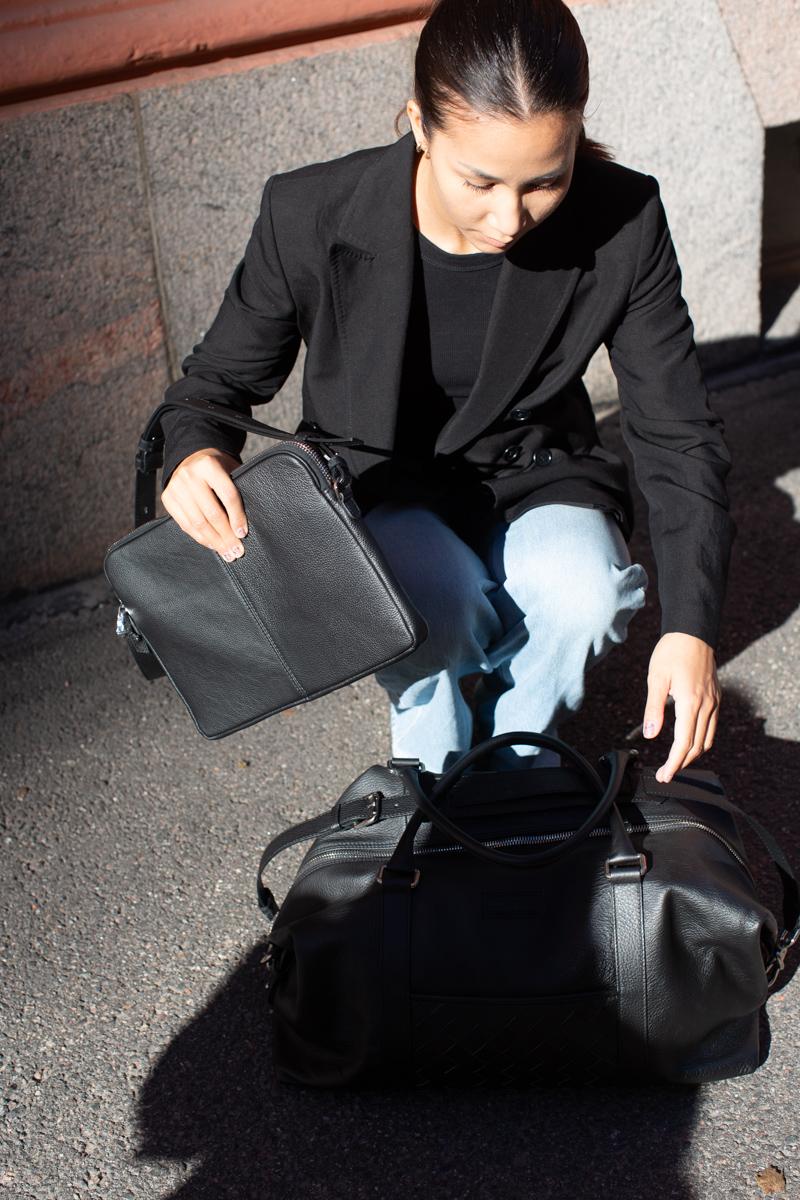 Rove computer bag dark brown