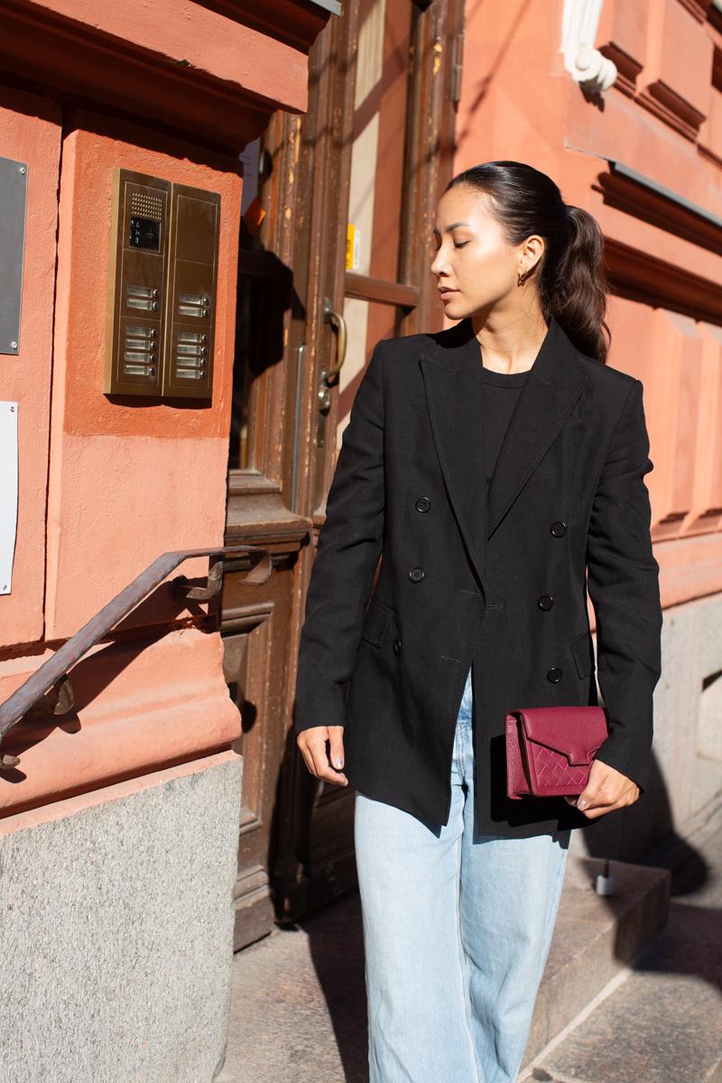 Hilla shoulder bag burgundy