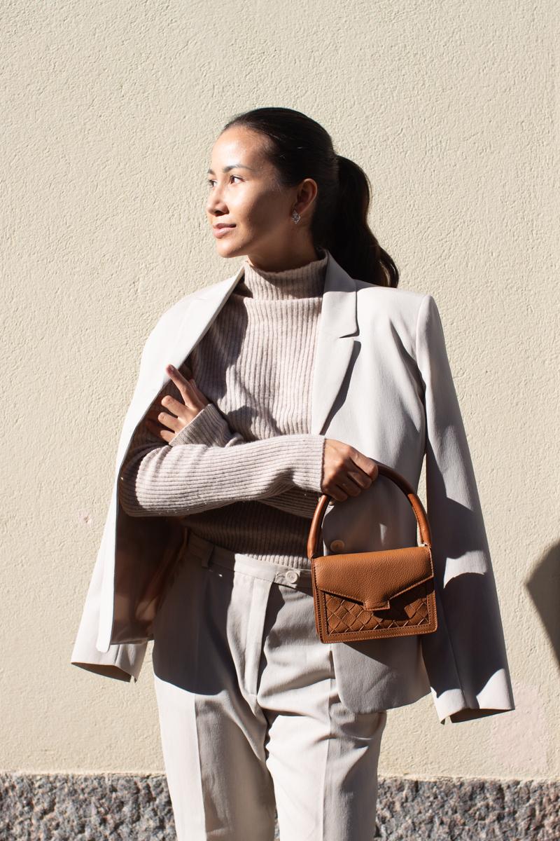 Hilla shoulder bag foliage brown