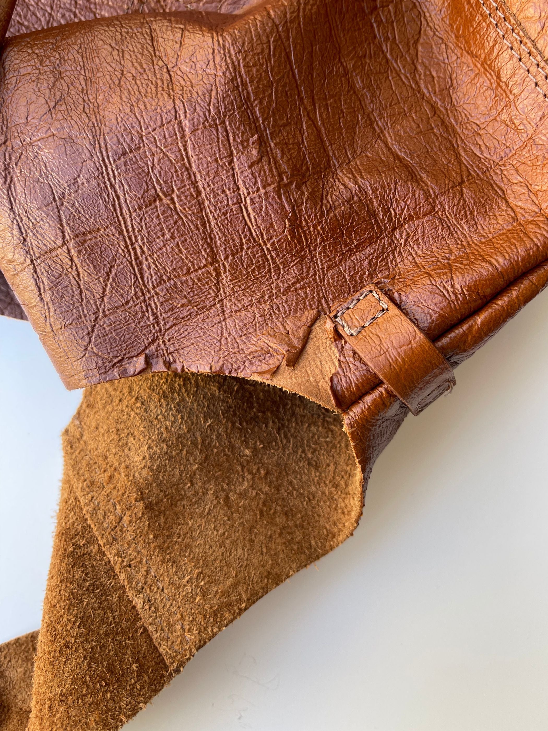 Sammal olkalaukku croco embossed Preloved