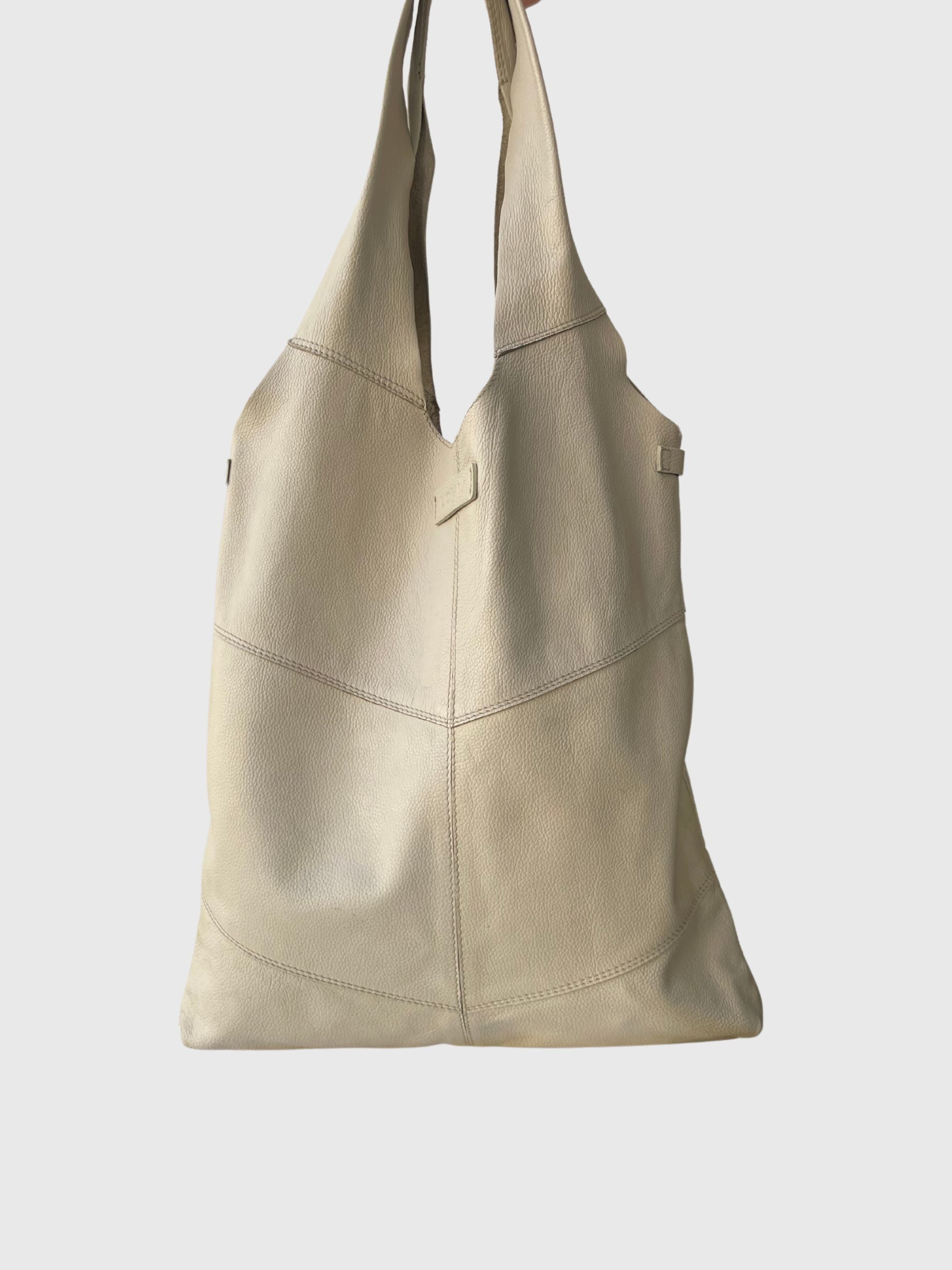 Sammal olkalaukku light taupe Preloved