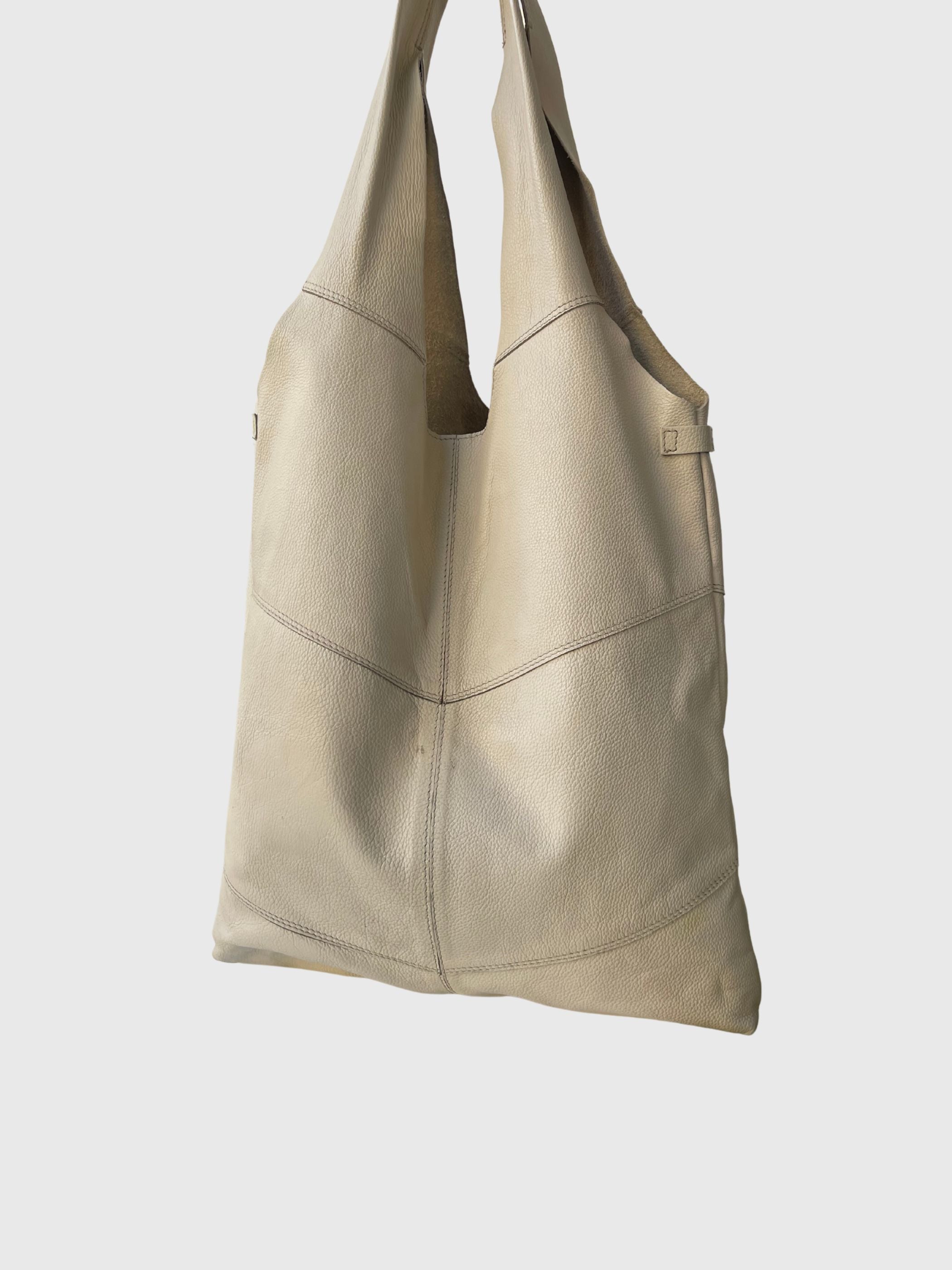 Sammal olkalaukku light taupe Preloved