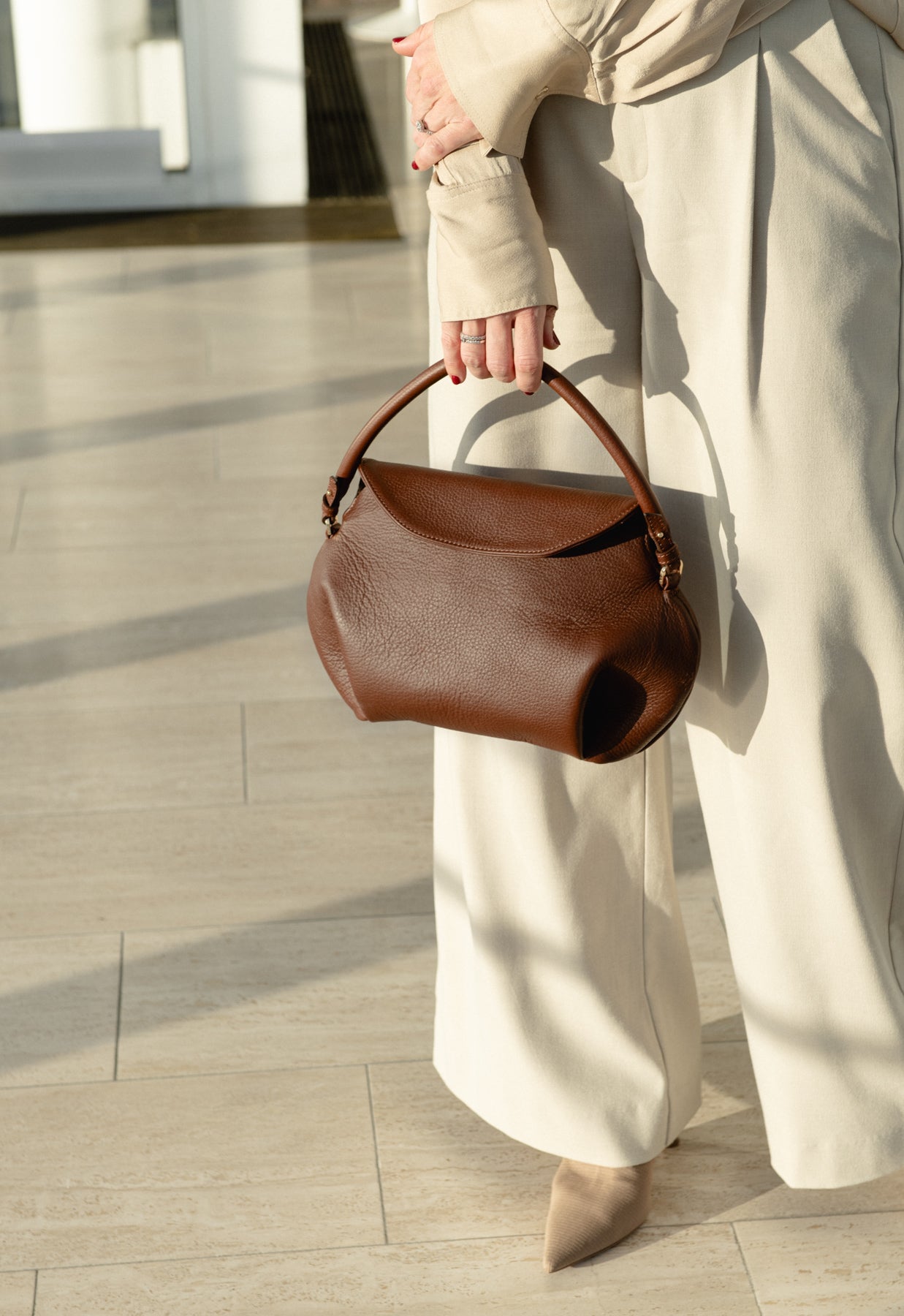 Ansa Crossbody bag dark brown