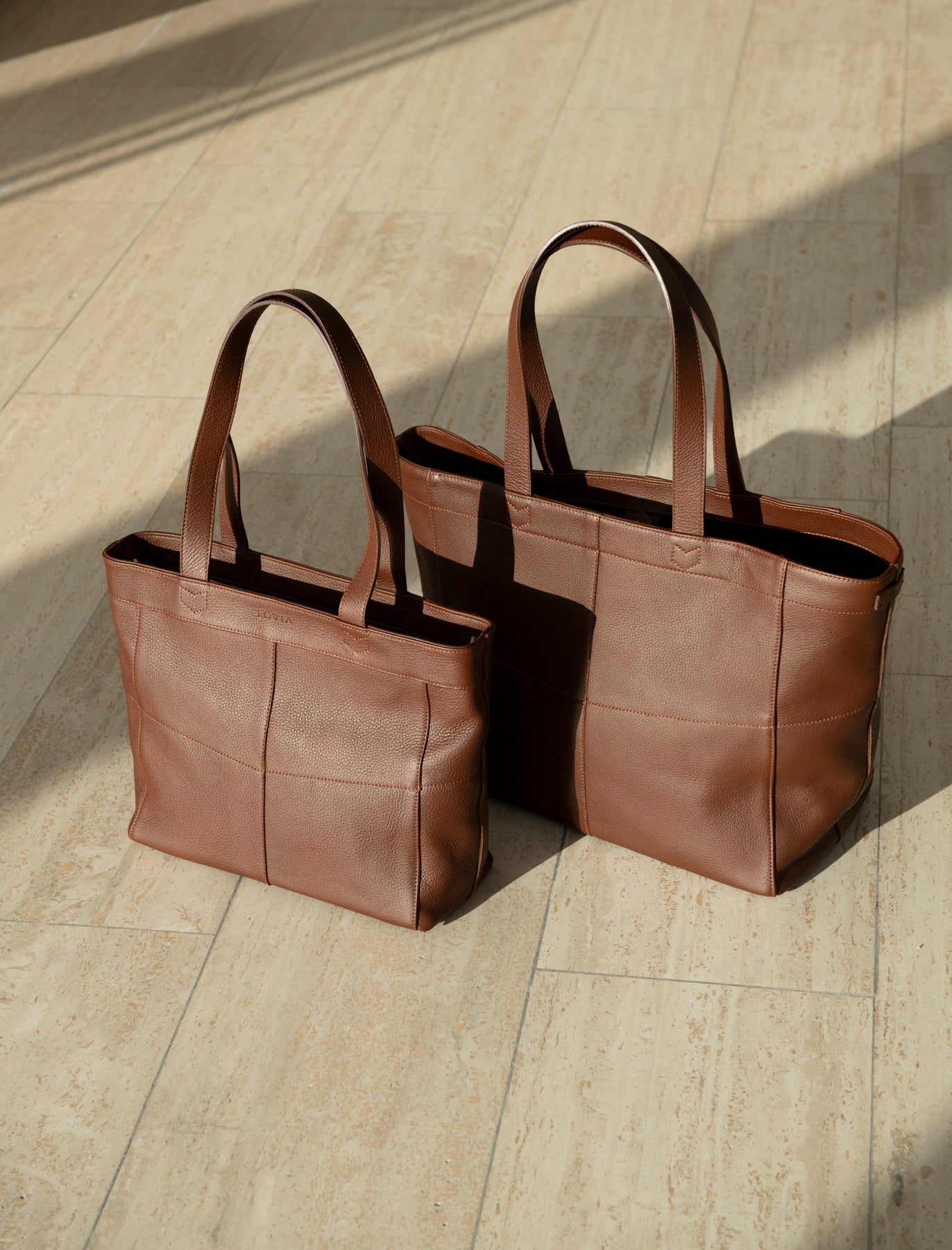 Aitta tote bag nordic brown elk leather