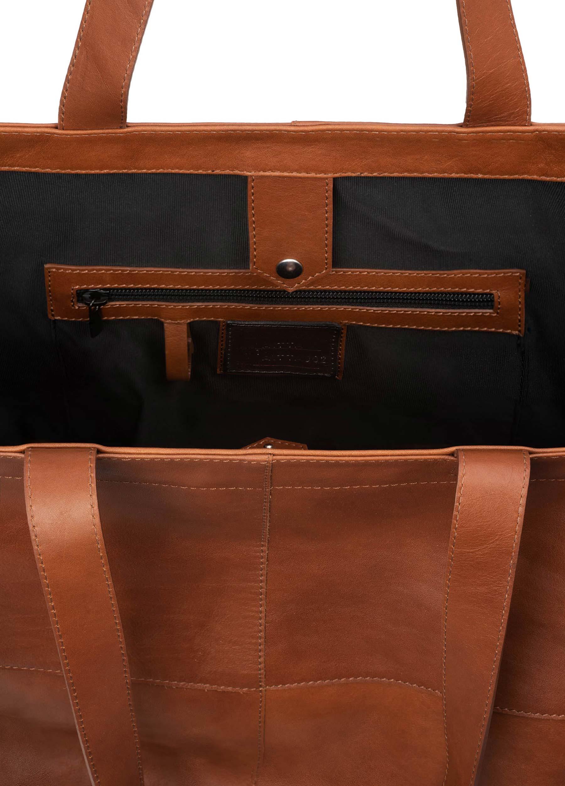 Aitta tote bag nordic brown elk leather