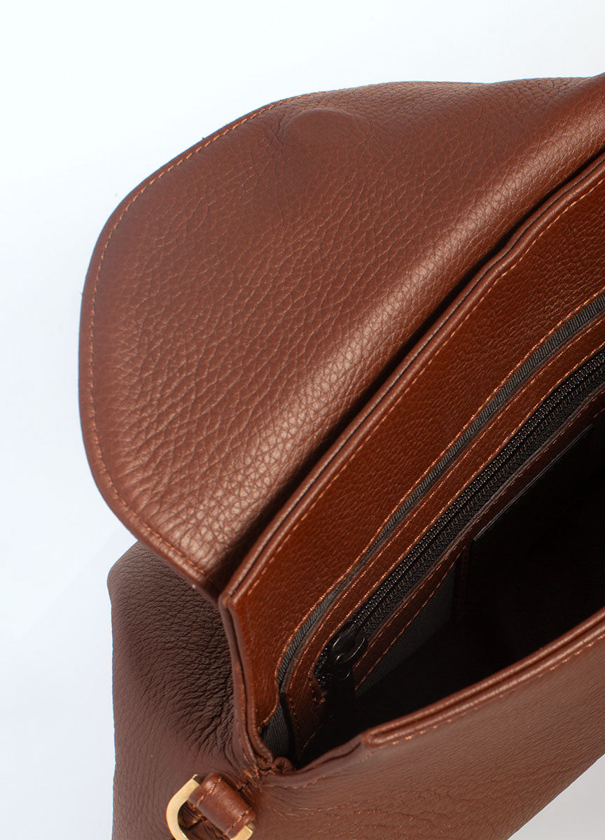 Ansa Crossbody bag dark brown
