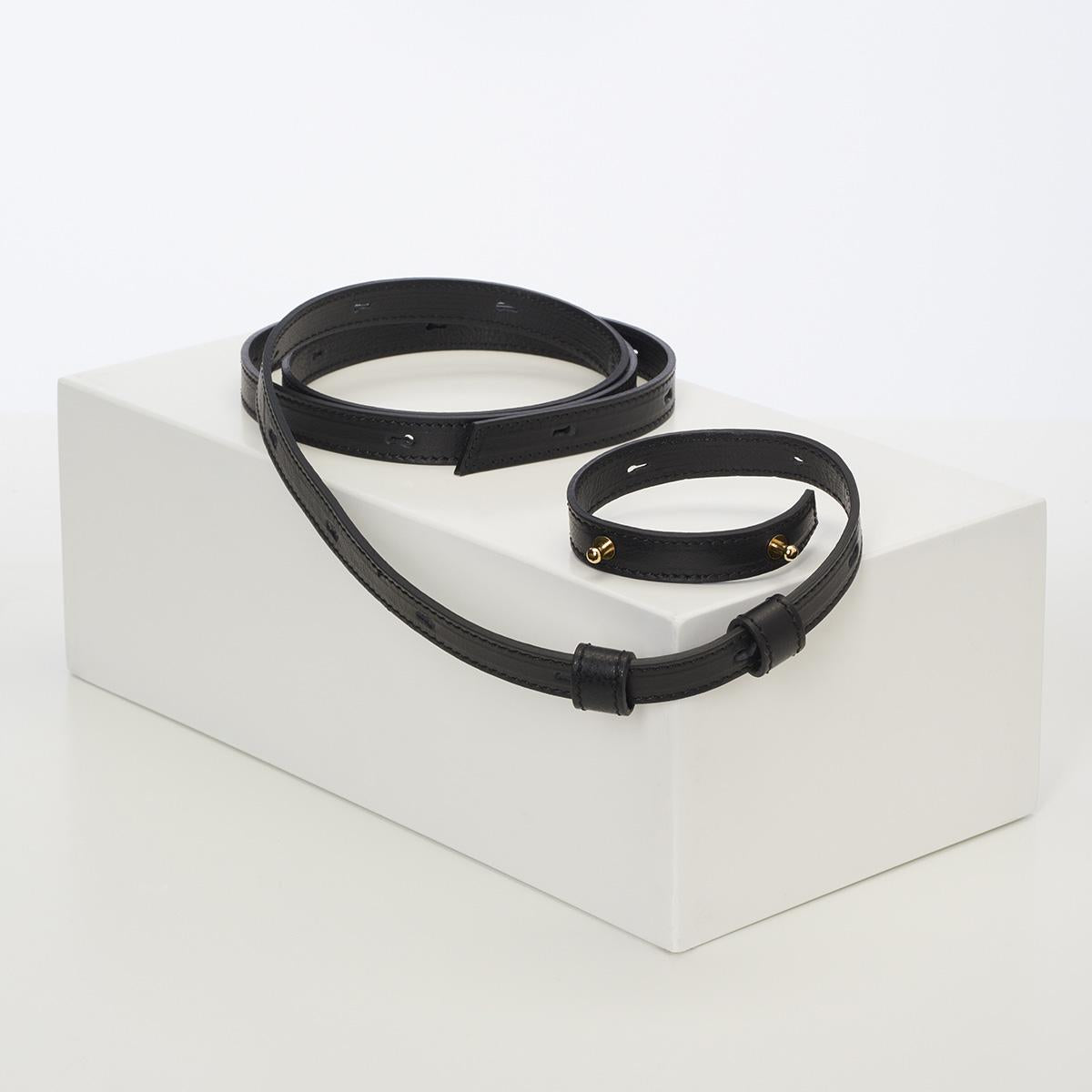 Belt bag strap for Hilla & Kaiho crossbody black / gold