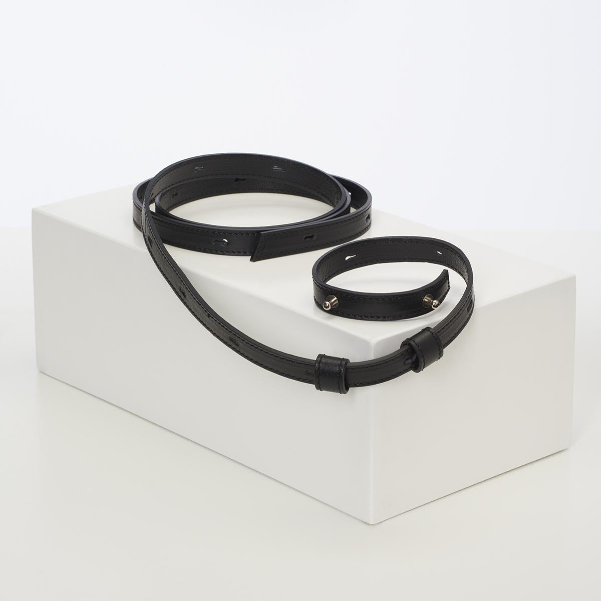 Belt bag strap for Hilla & Kaiho crossbody black / silver