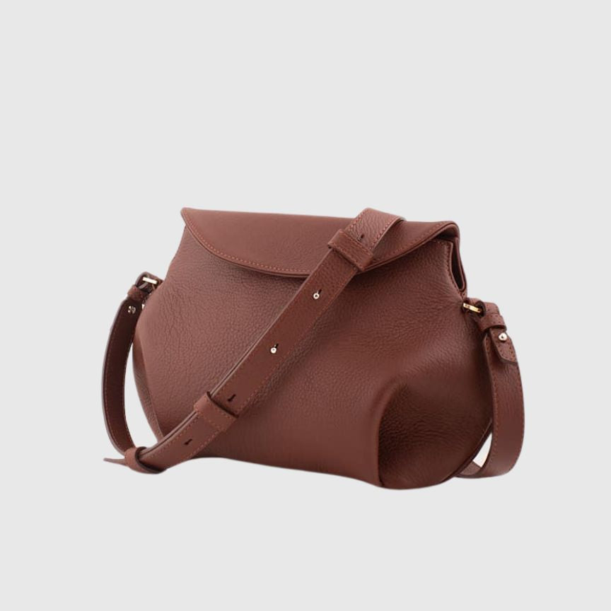Crossbody Strap dark brown elk leather