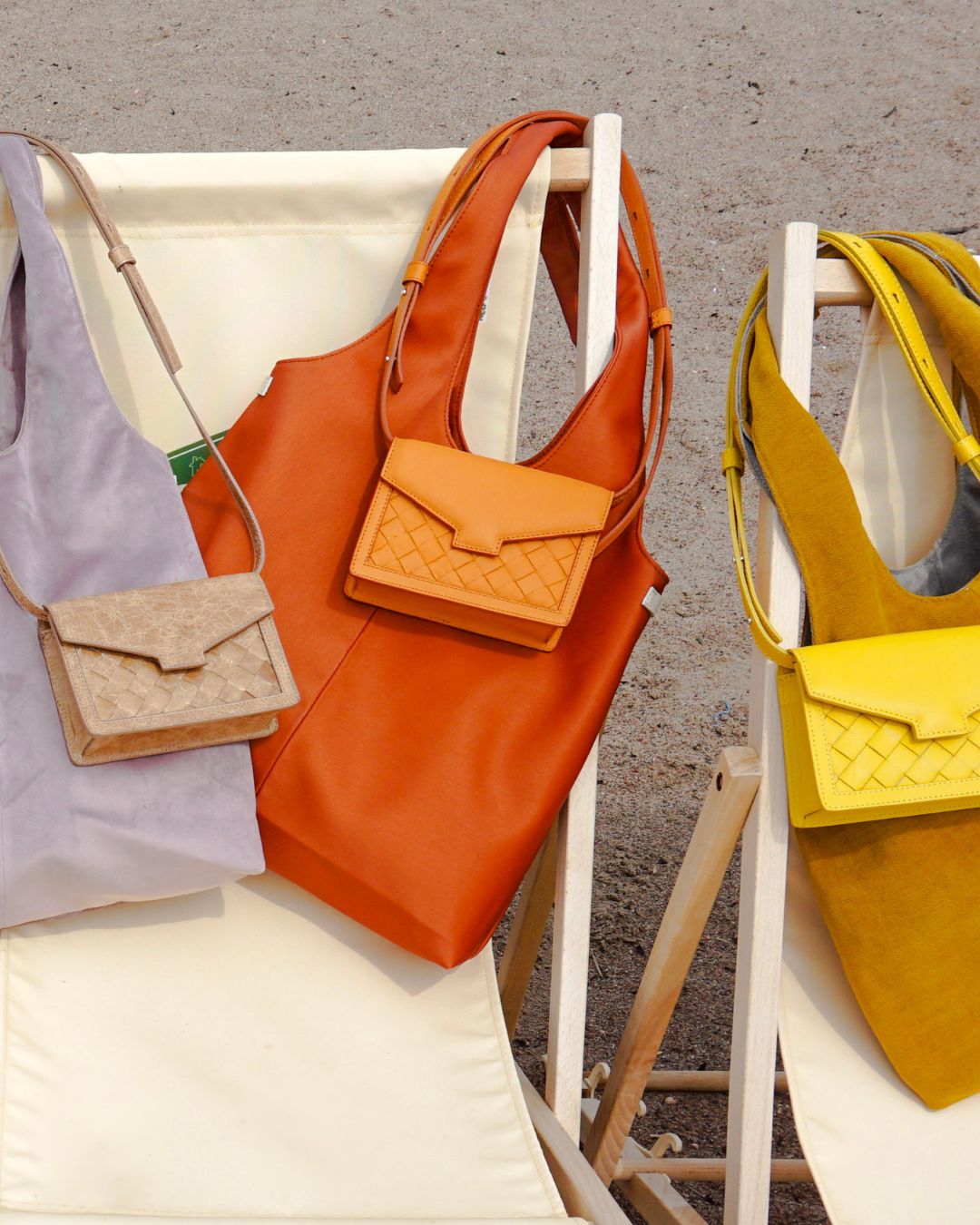 Rihma tote bag yellow velvet