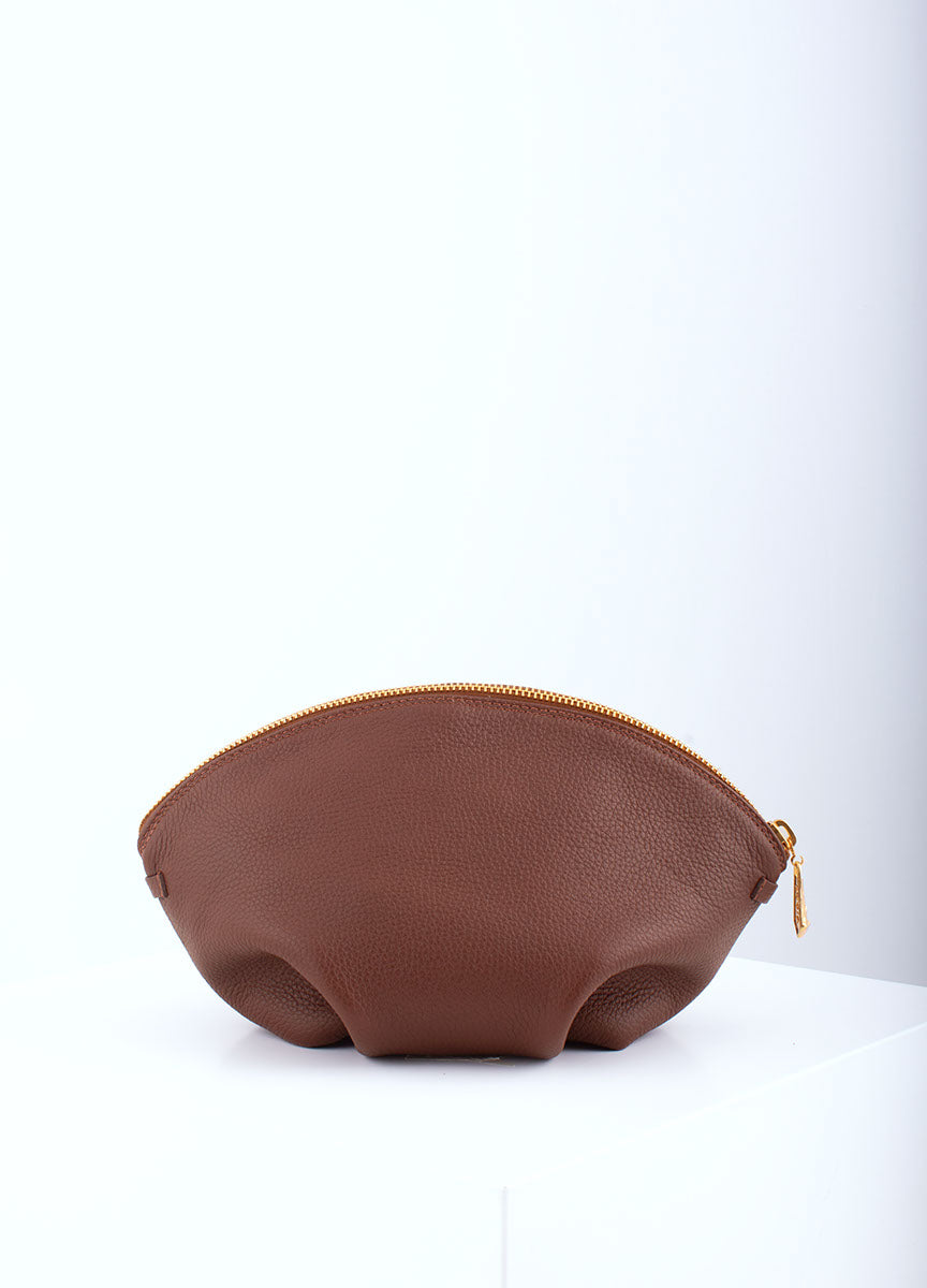 NUPPU big toiletry bag brown elk leather