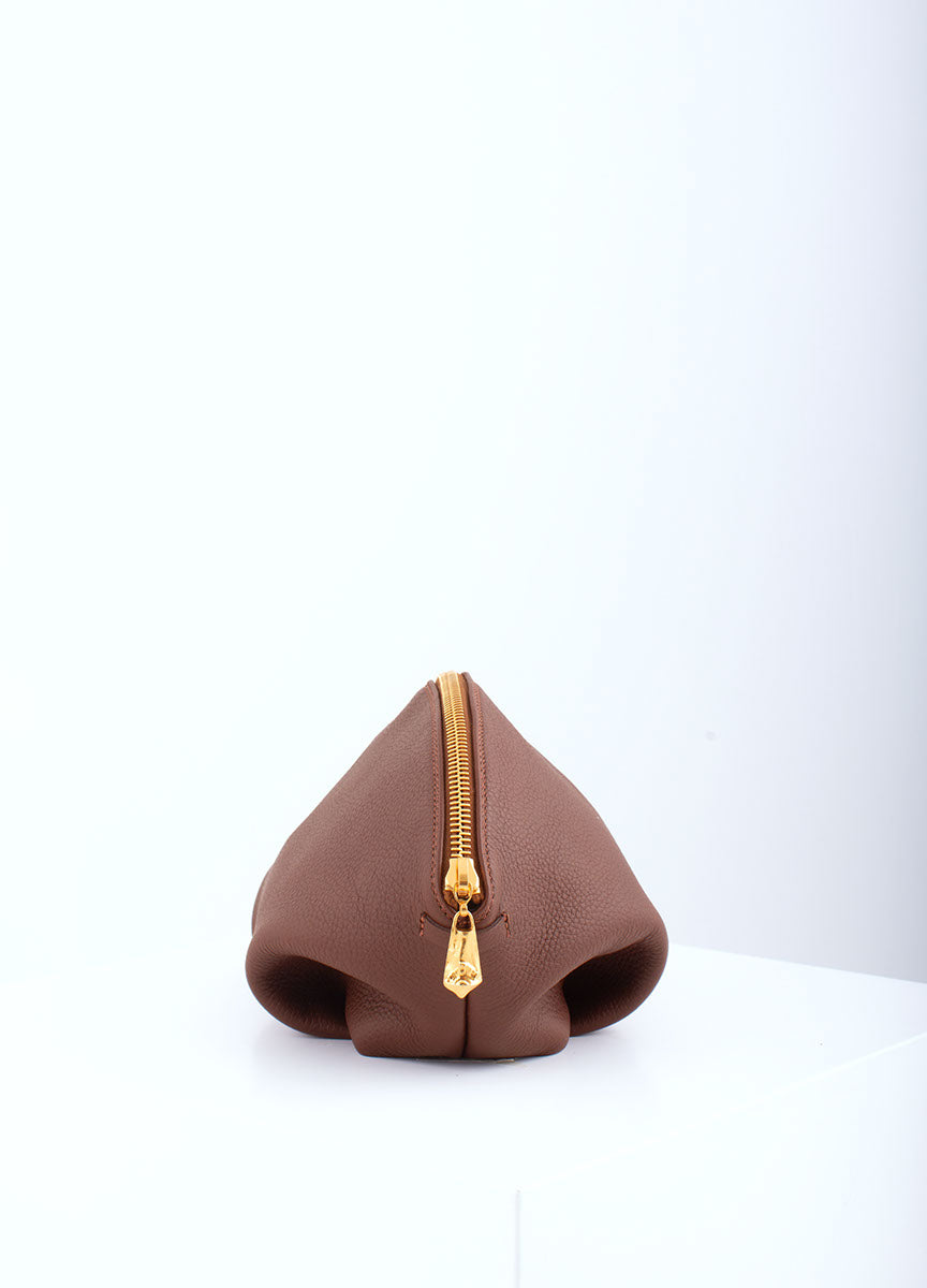 NUPPU big toiletry bag brown elk leather