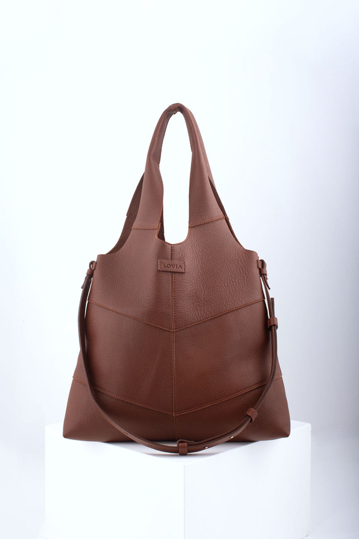 Rihma tote bag brown elk leather
