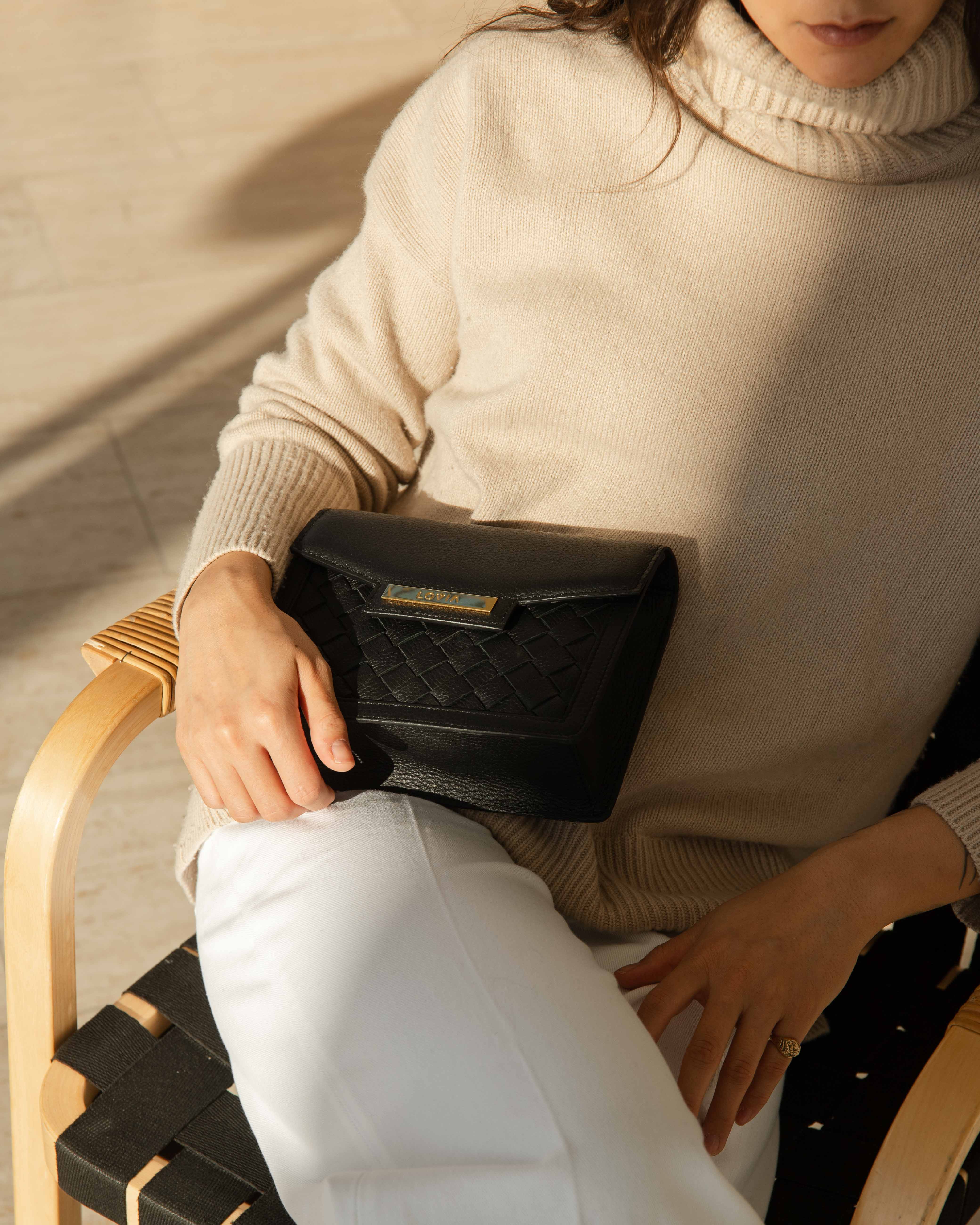 Kaiho shoulder bag Black / gold