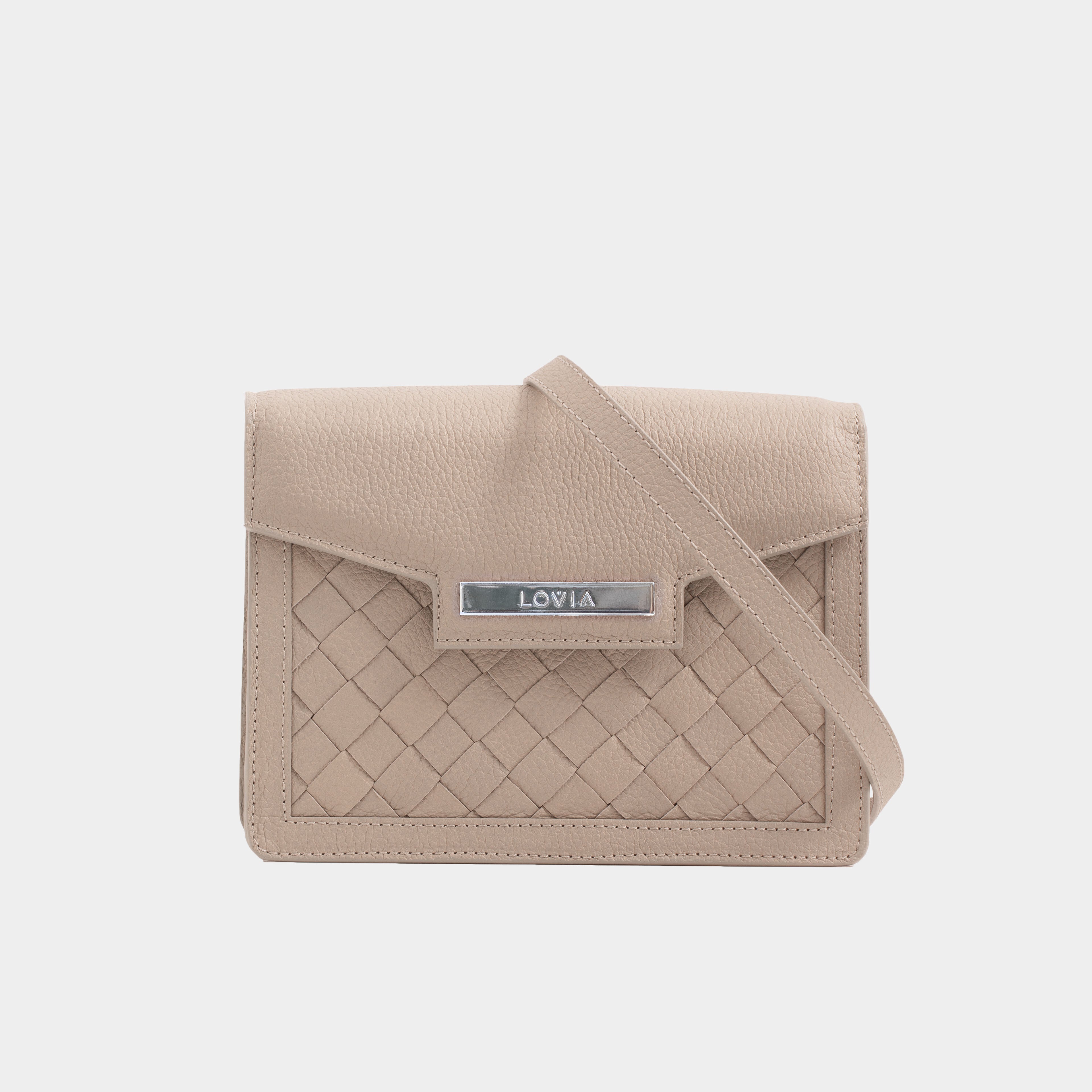 Kaiho olkalaukku dark ivory / hopea