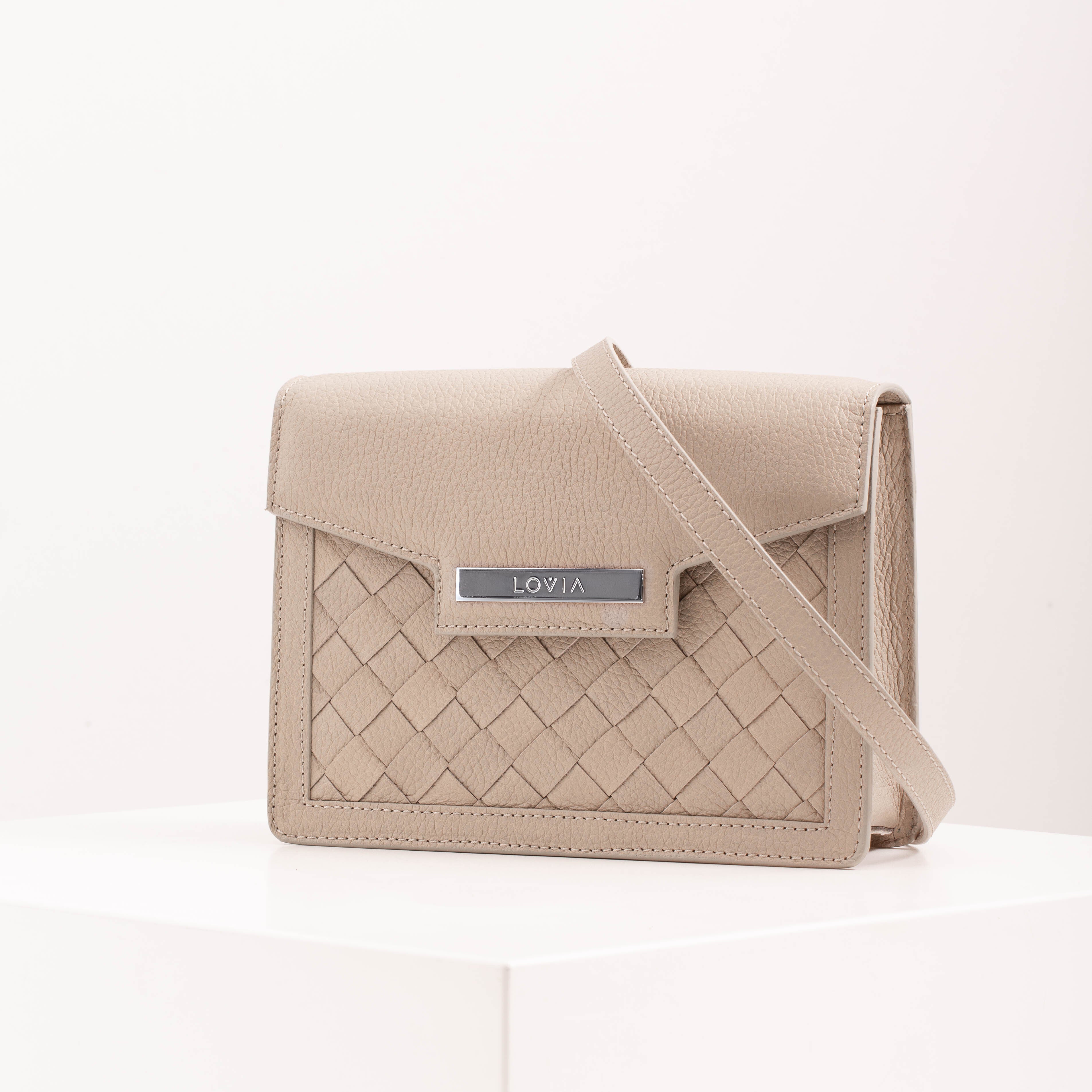 Kaiho olkalaukku dark ivory / hopea