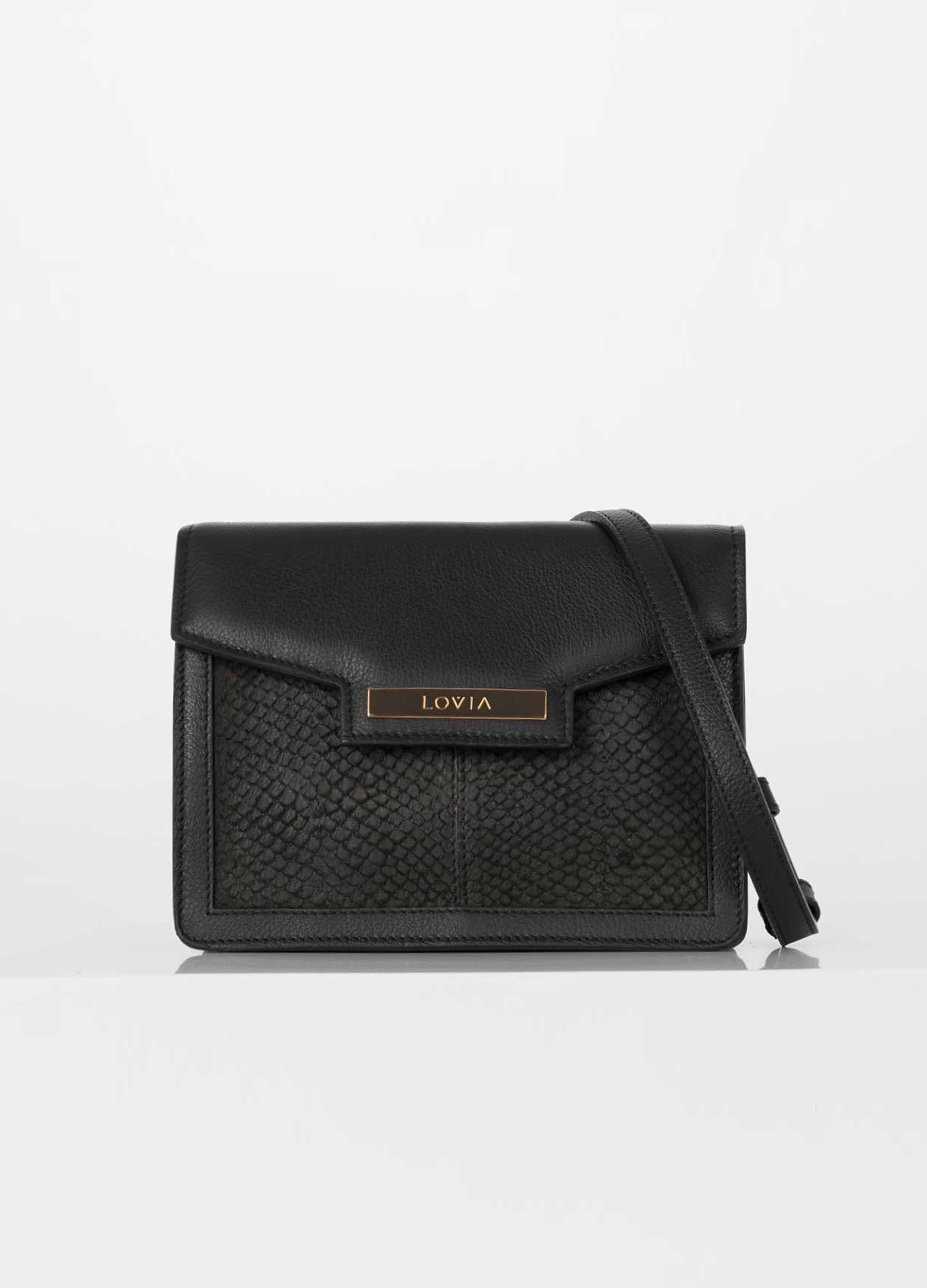 Kaiho crossbody bag black salmon