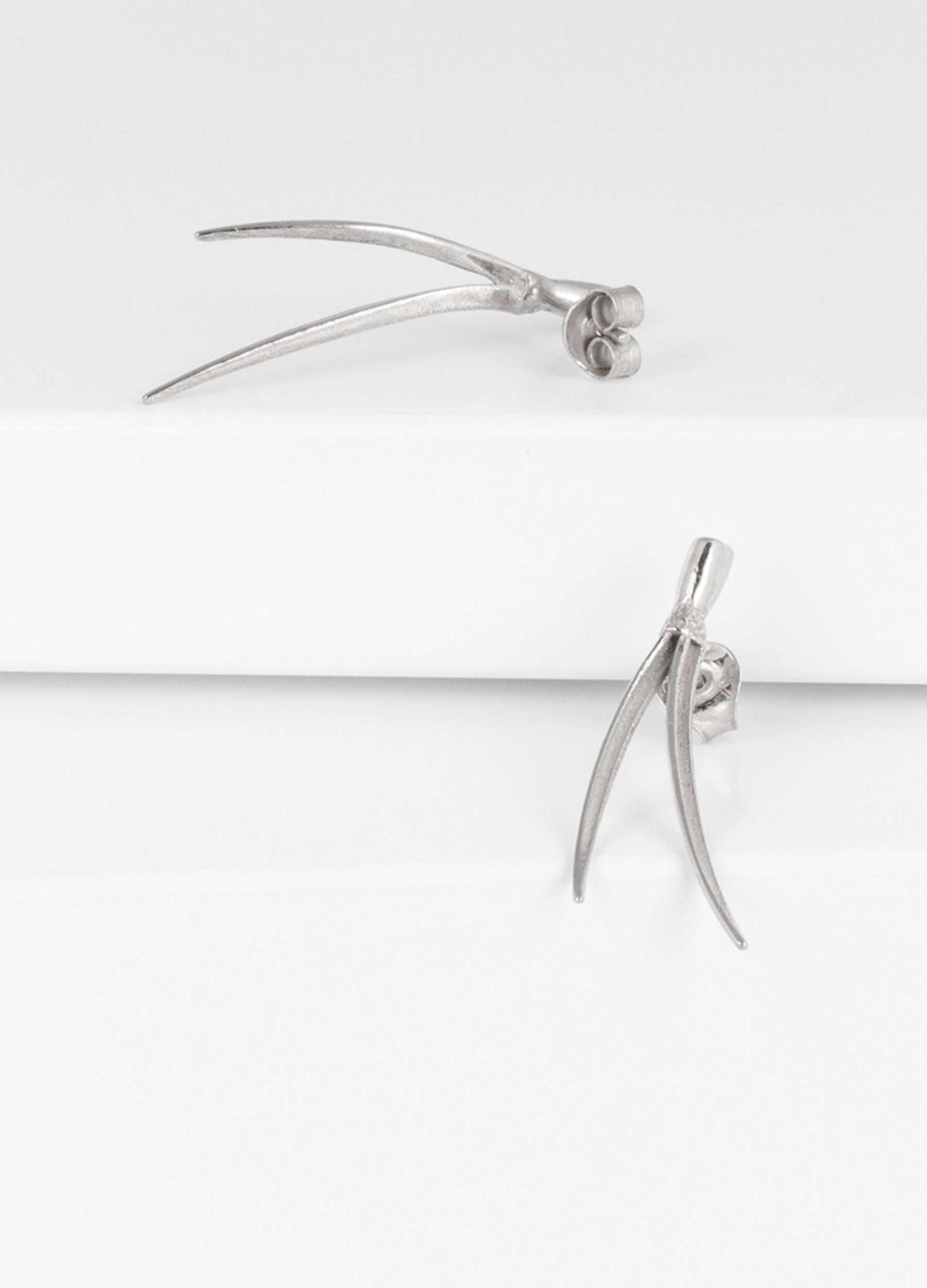 Petäja earrings silver (sample)