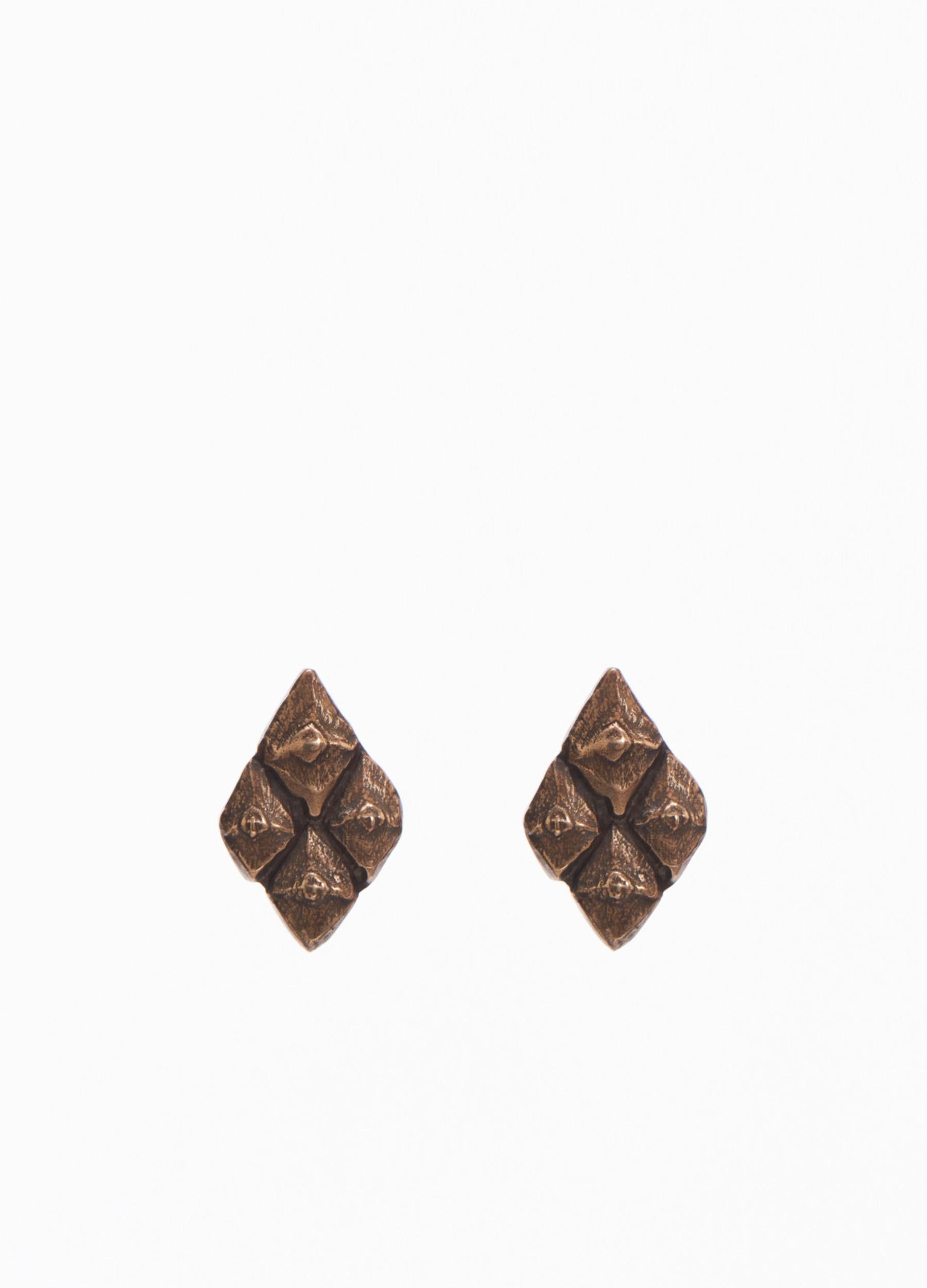 Pihka earrings small bronze (sample)