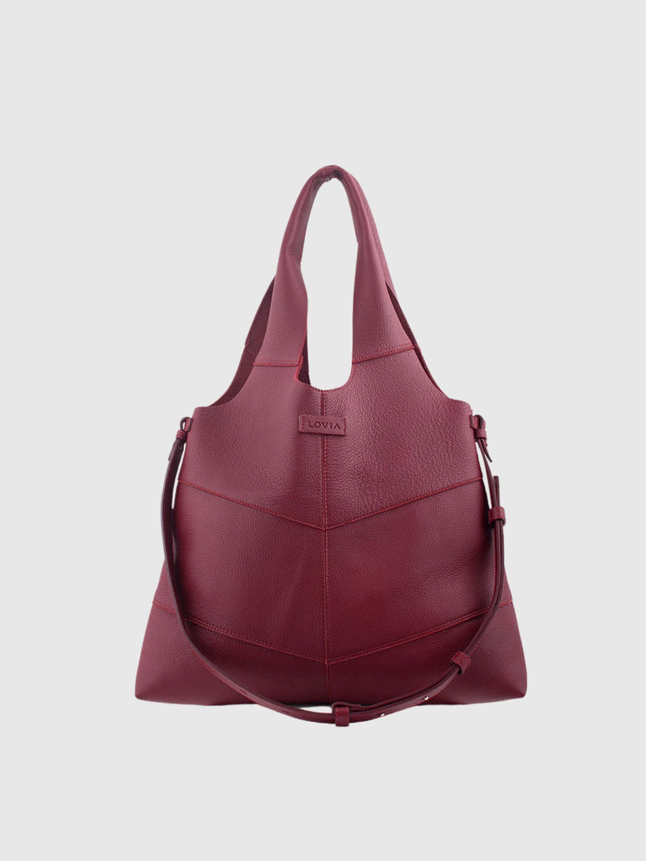 Rihma tote bag wine elk leather