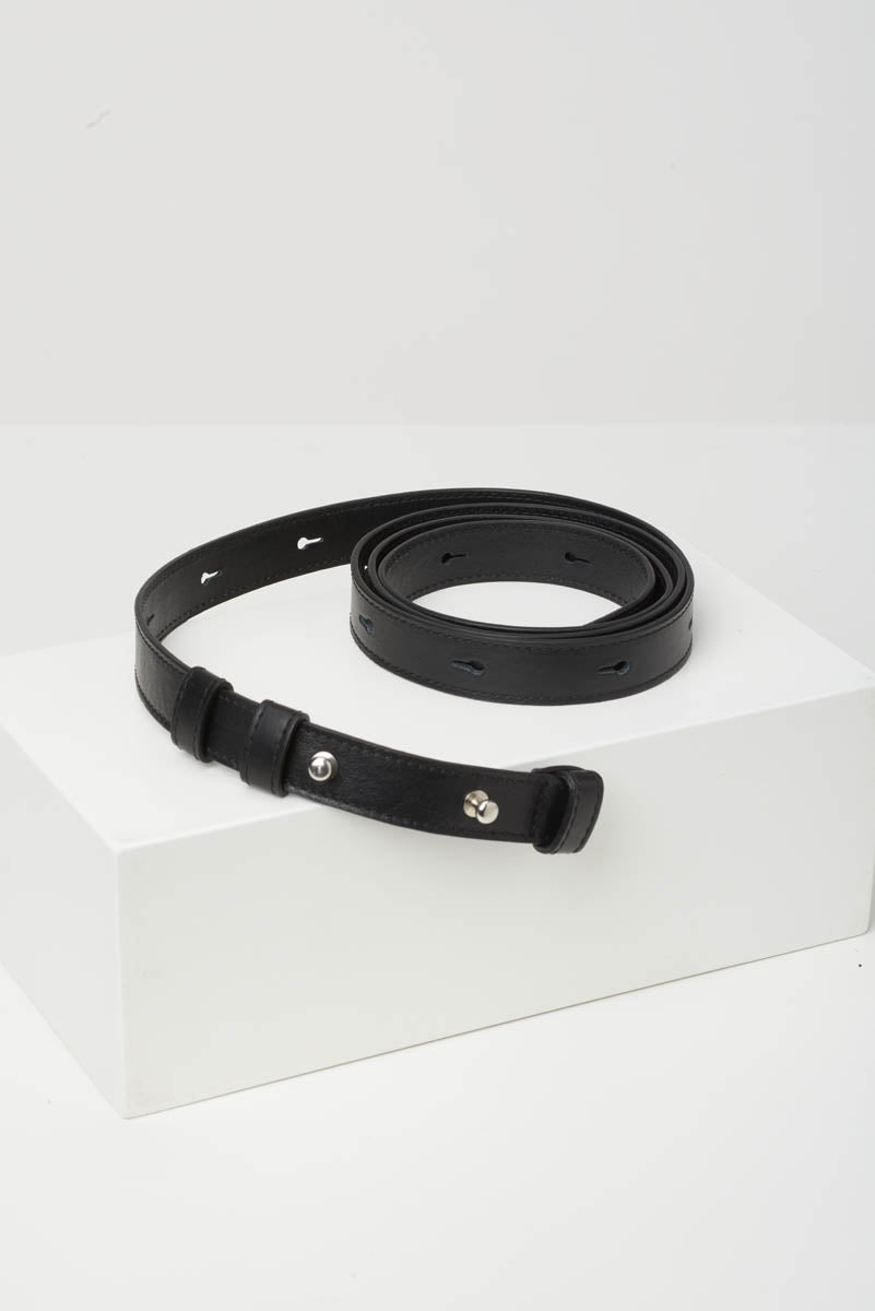 Wide belt bag strap for Kaiho crossbody black / silver