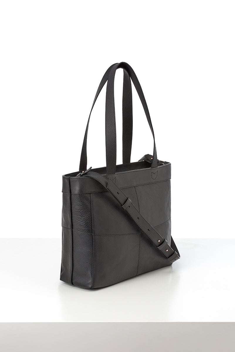 Riihi-olkalaukku musta