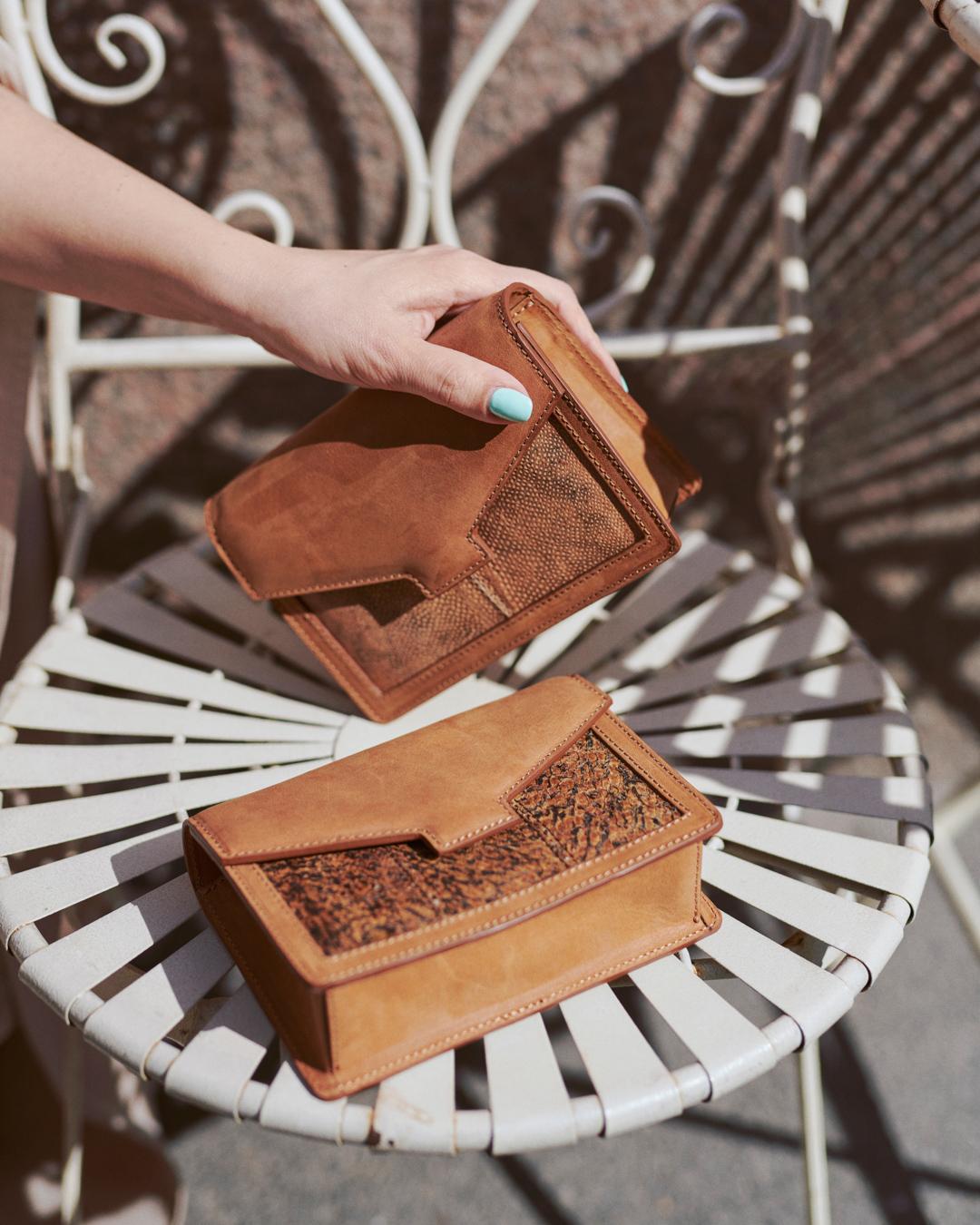 Hilla shoulder bag, pike perch leather