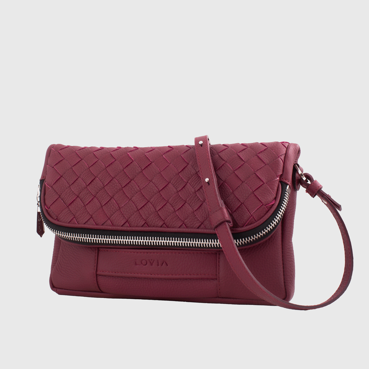 Aira crossbody-laukku viininpunainen