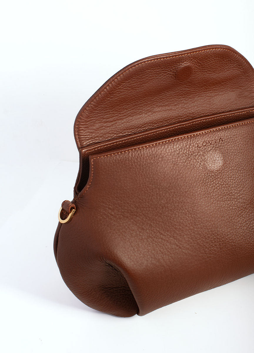 Ansa crossbody bag nordic brown
