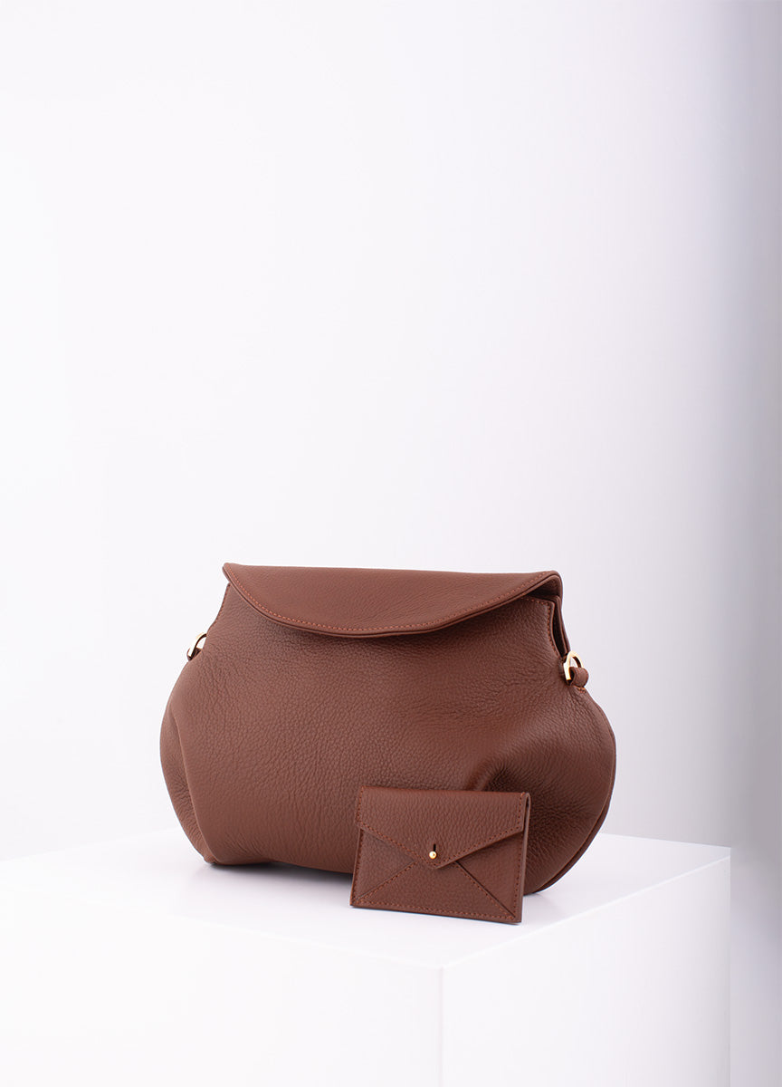 Kanto card holder brown