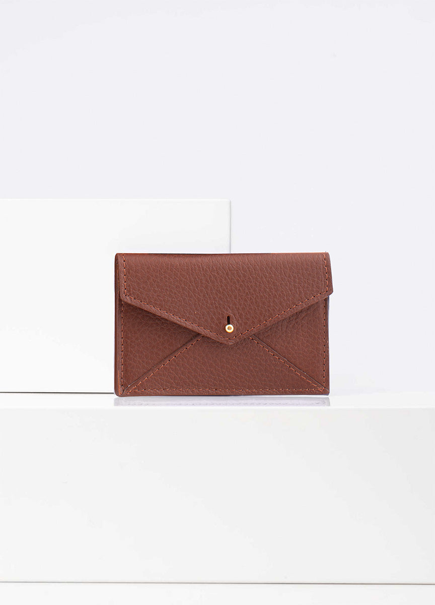 Kanto card holder brown