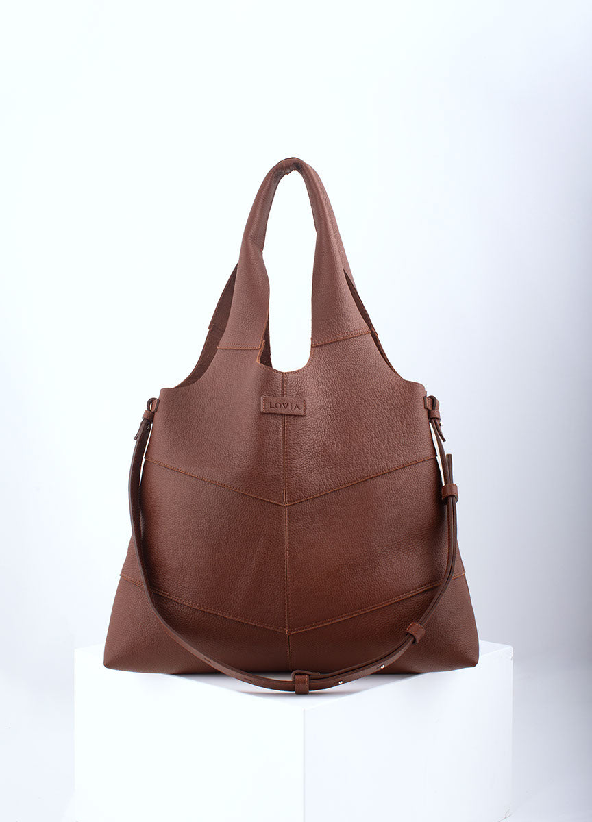 Rihma Tote Bag Brown Elk Leather
