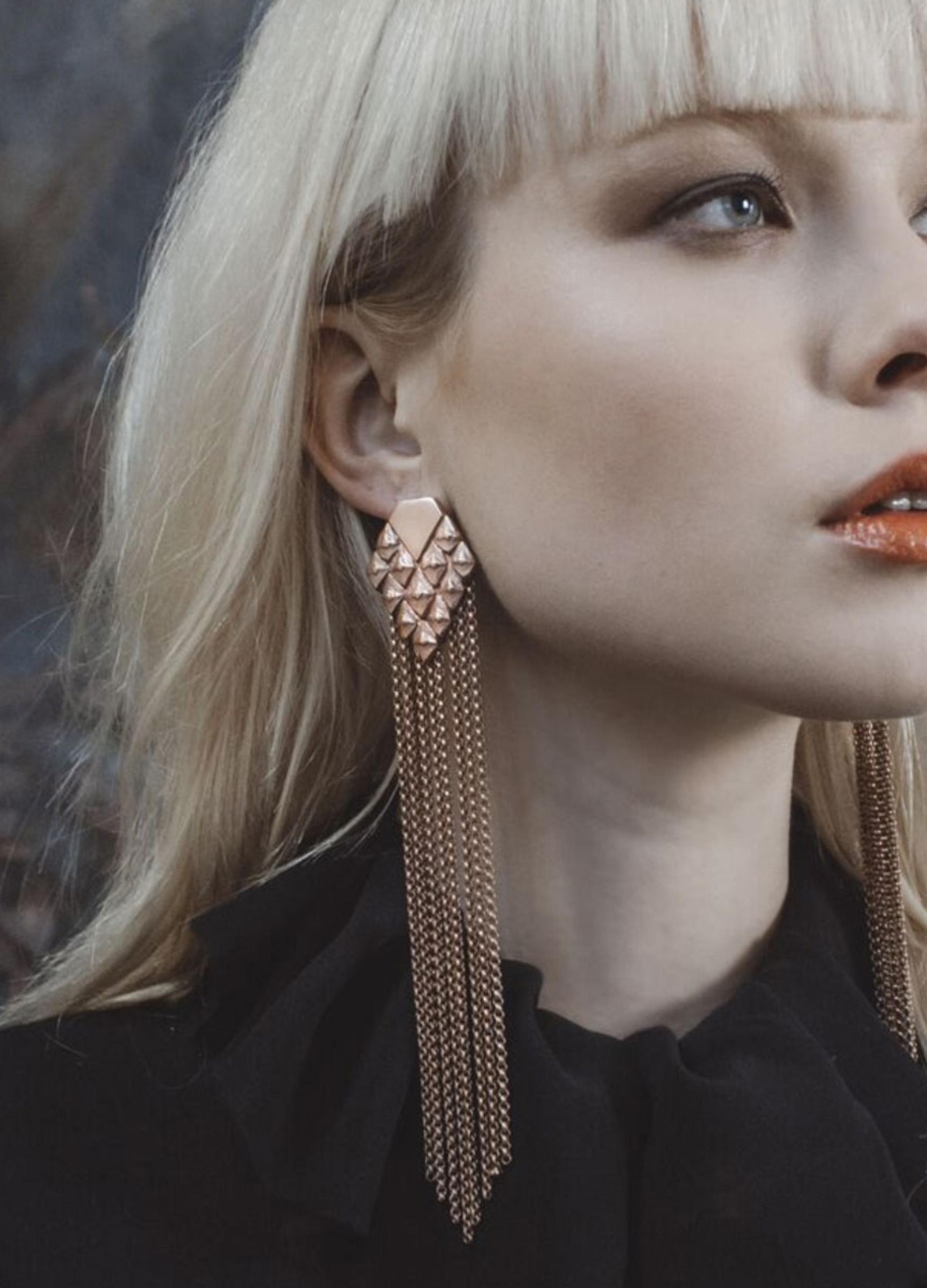 Havu Earrings Ruusunkultainen