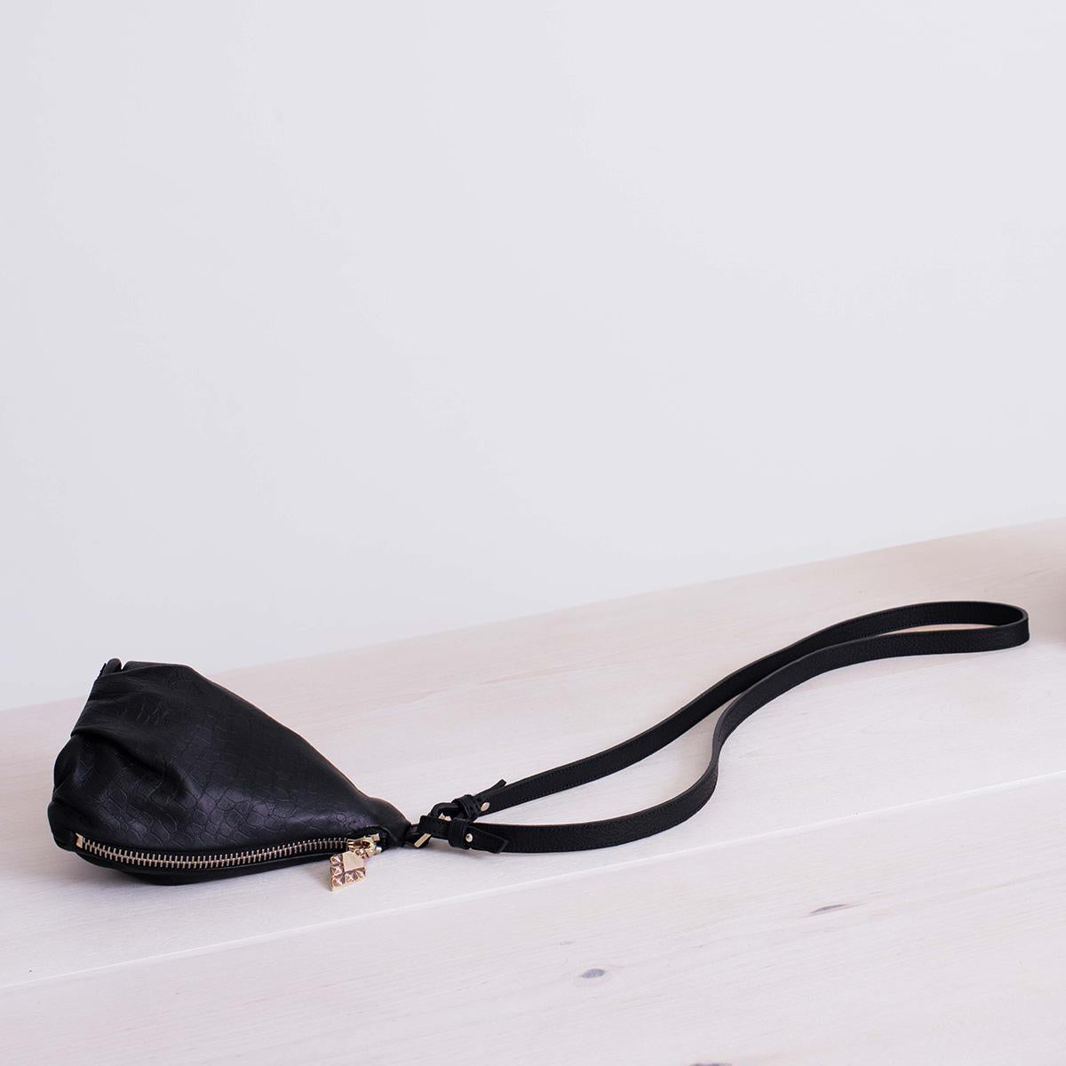 Käpy Mini Pouch Bag Black Rose Gold