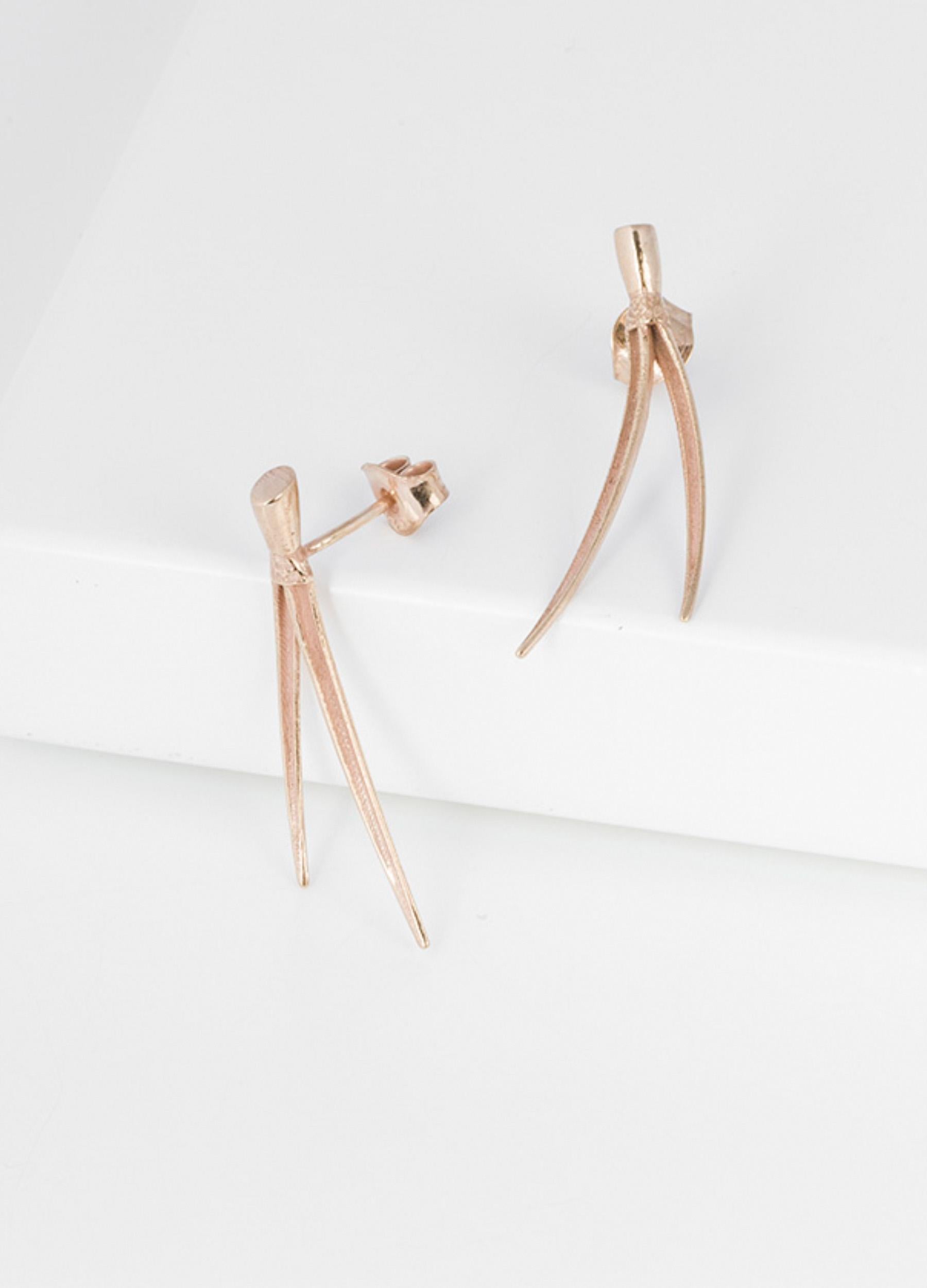 Petäja earrings rose gold (sample sale)