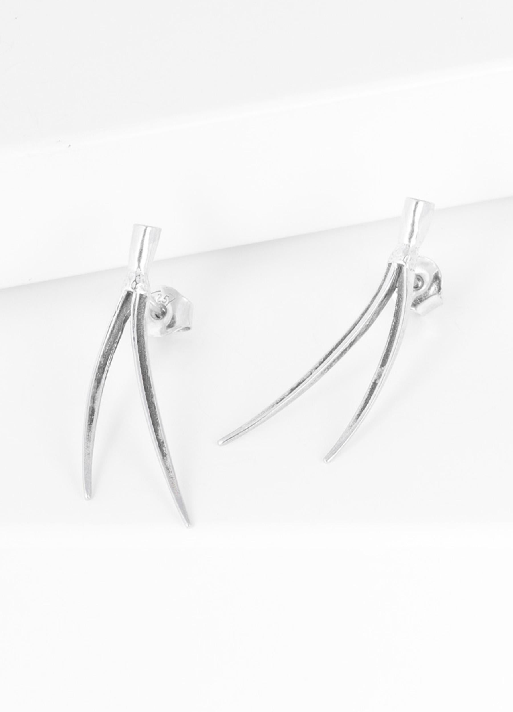 Petäja earrings silver (sample)