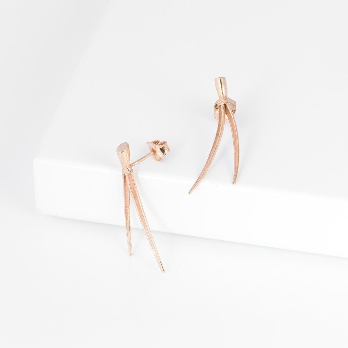 Petäja earrings rose gold (sample sale)