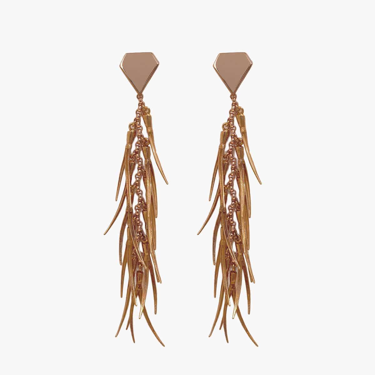 Petäjä Fringe korvakorut uniikki sample