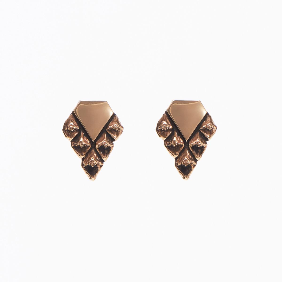 Pihka earrings bronze (sample)
